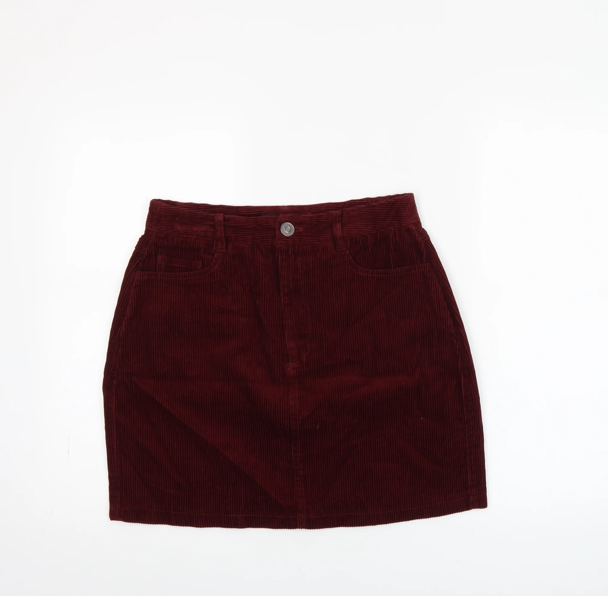 New Look Women Brown Corduroy Short Skirt UK 10