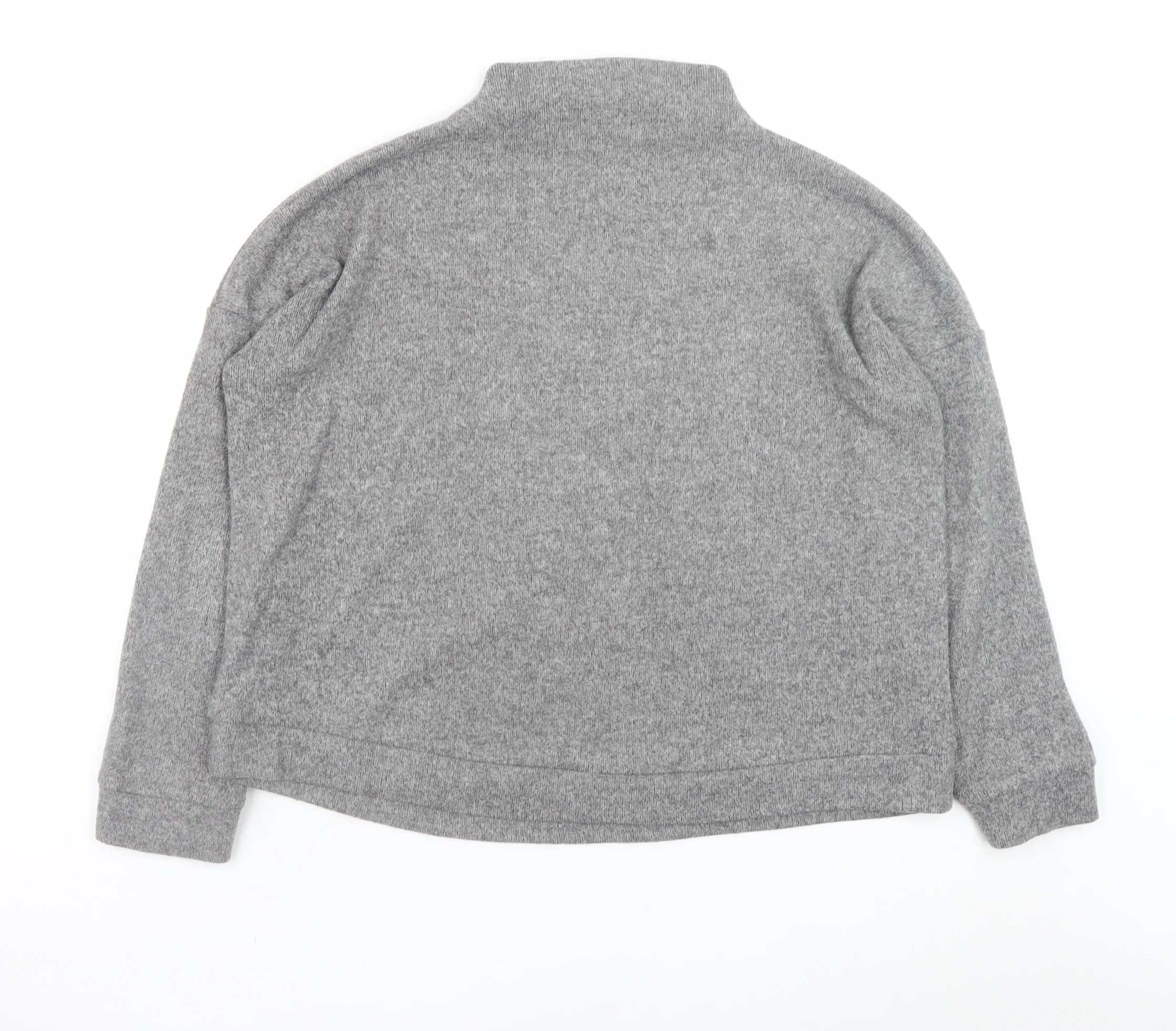 New Look Women Grey Mock Neck Pullover Jumper Size S - Image 3