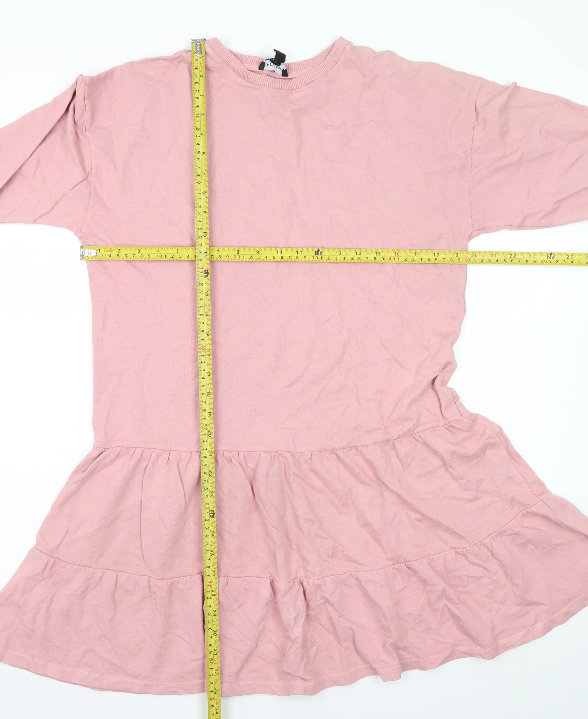 New Look Women Pink Long Sleeve Trapeze Swing Dress Size 12 - Image 2