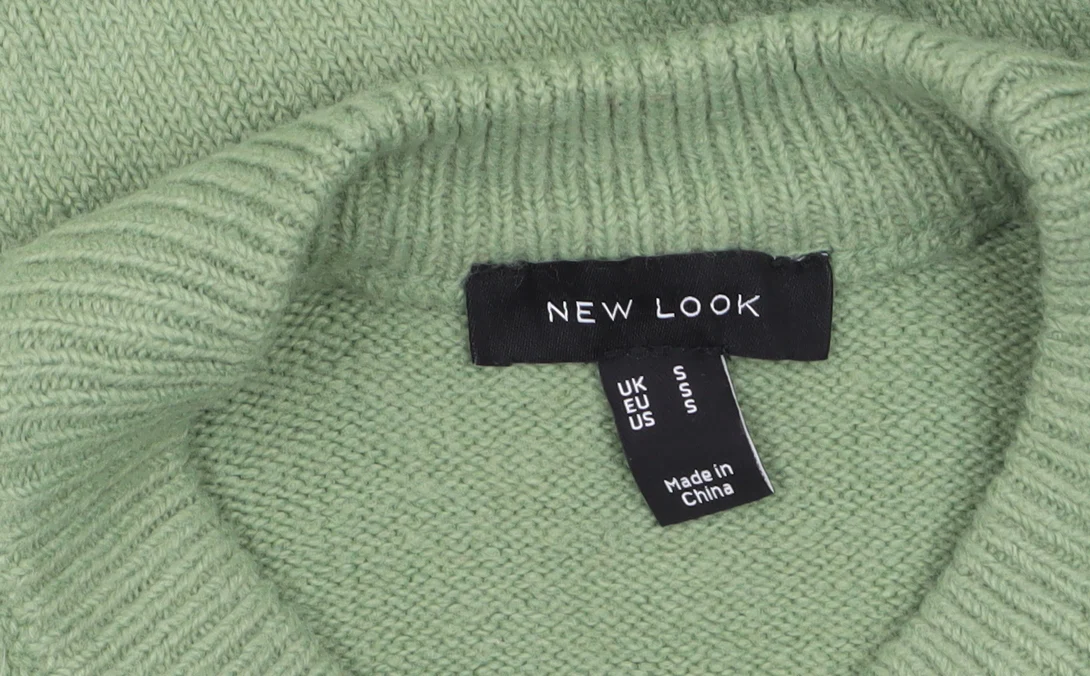 New Look Women’s Green Crew Neck Knit Jumper Size S - Image 5