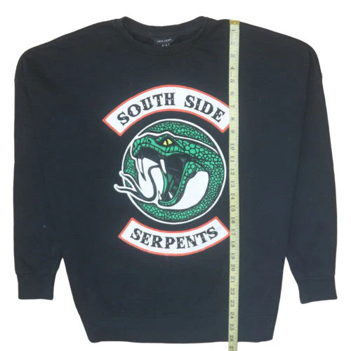 New Look Womens Black South Side Serpents Graphic Pullover Sweatshirt Size 14 - Image 3