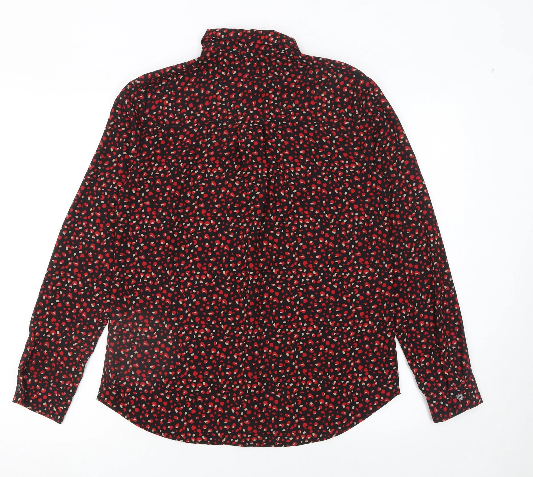 New Look Women's Multicoloured Animal Print Button-Up Shirt Size 8 - Image 3