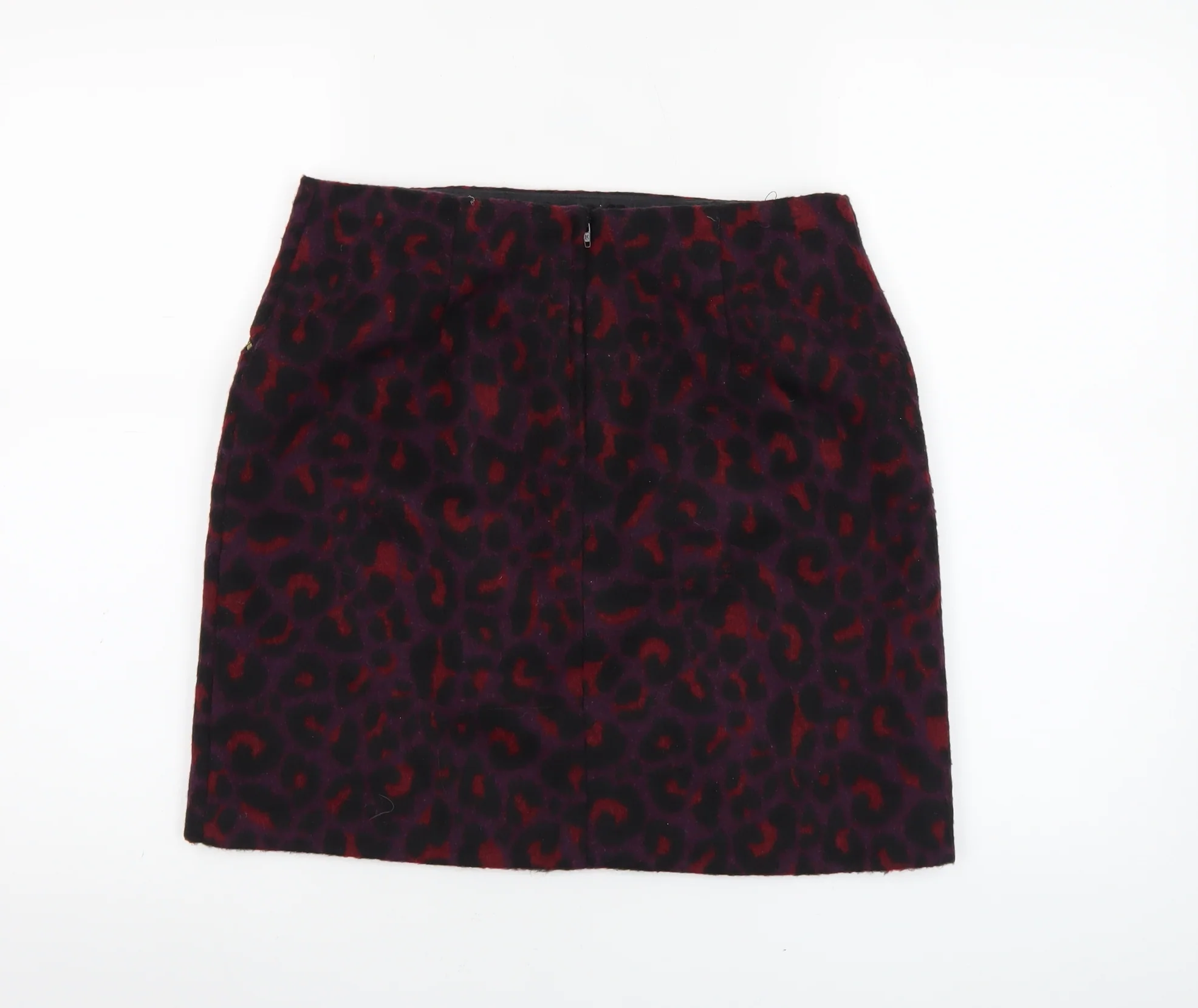 New Look Women's Multicoloured Animal Print Short Skirt Size 10 - Image 3