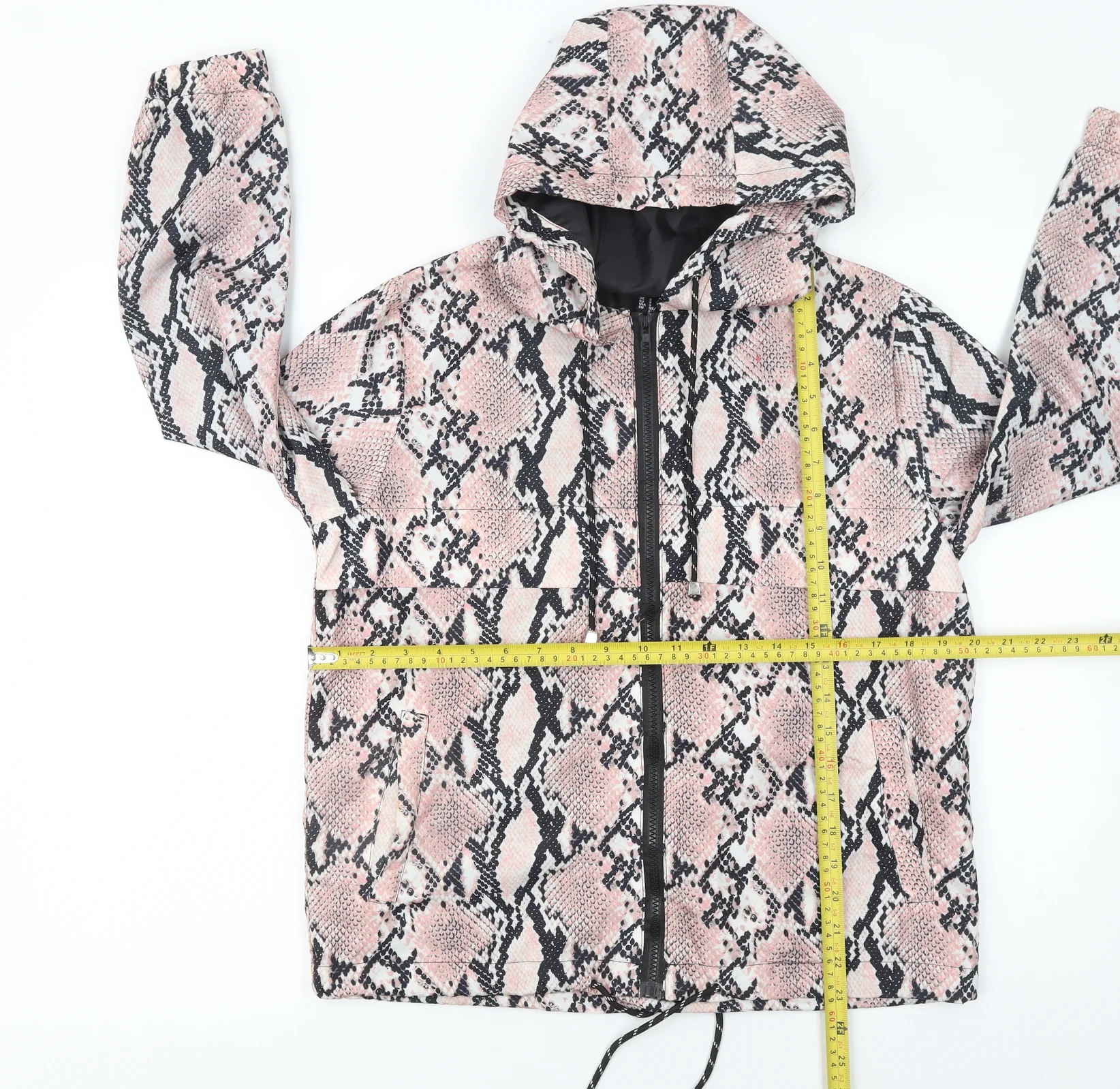 New Look Women's Multicoloured Snake Print Hooded Puffer Jacket S - Image 2