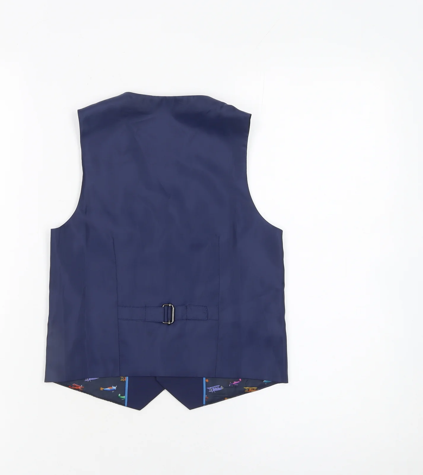 Next Boys Blue Waistcoat 7 Years Formal Wedding Suit Waistcoat - Image 3