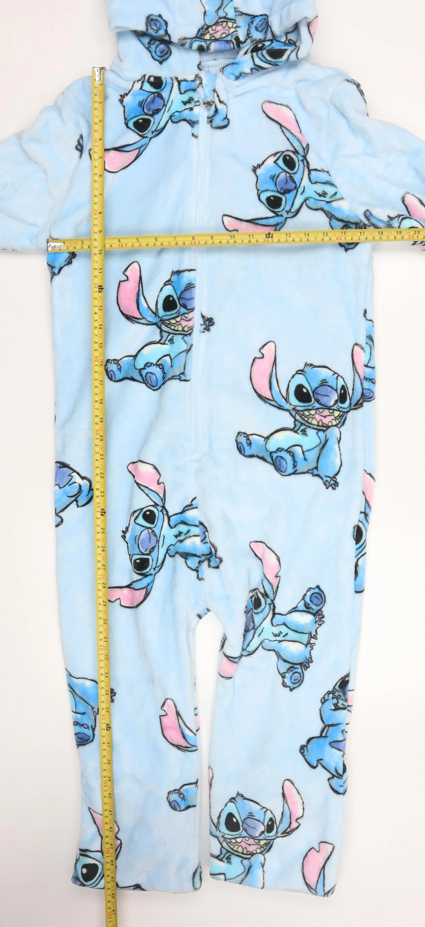 Next Disney Lilo & Stitch Blue Fleece Hooded Onesie Girls 13 Years - Image 2
