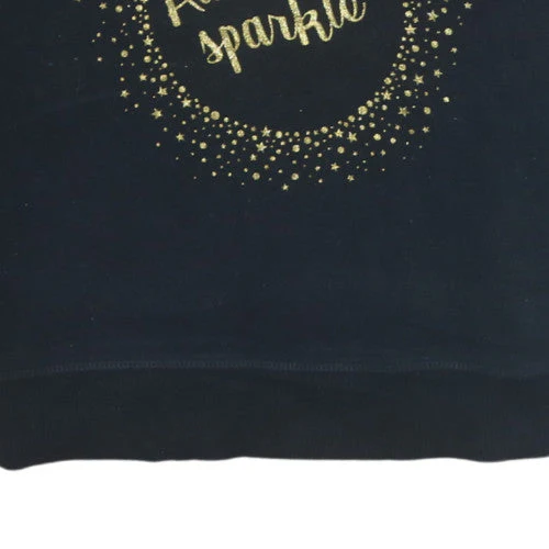 Next Disney Mickey Mouse Black Gold Sparkle Sweatshirt S Womens - Image 8