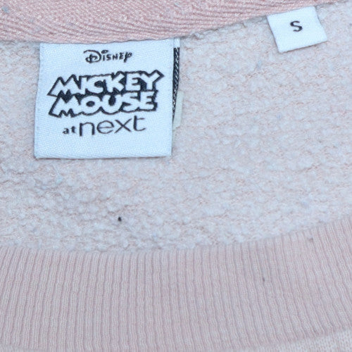 Next Disney Mickey Mouse Women's Beige Love Sweatshirt Small - Image 6