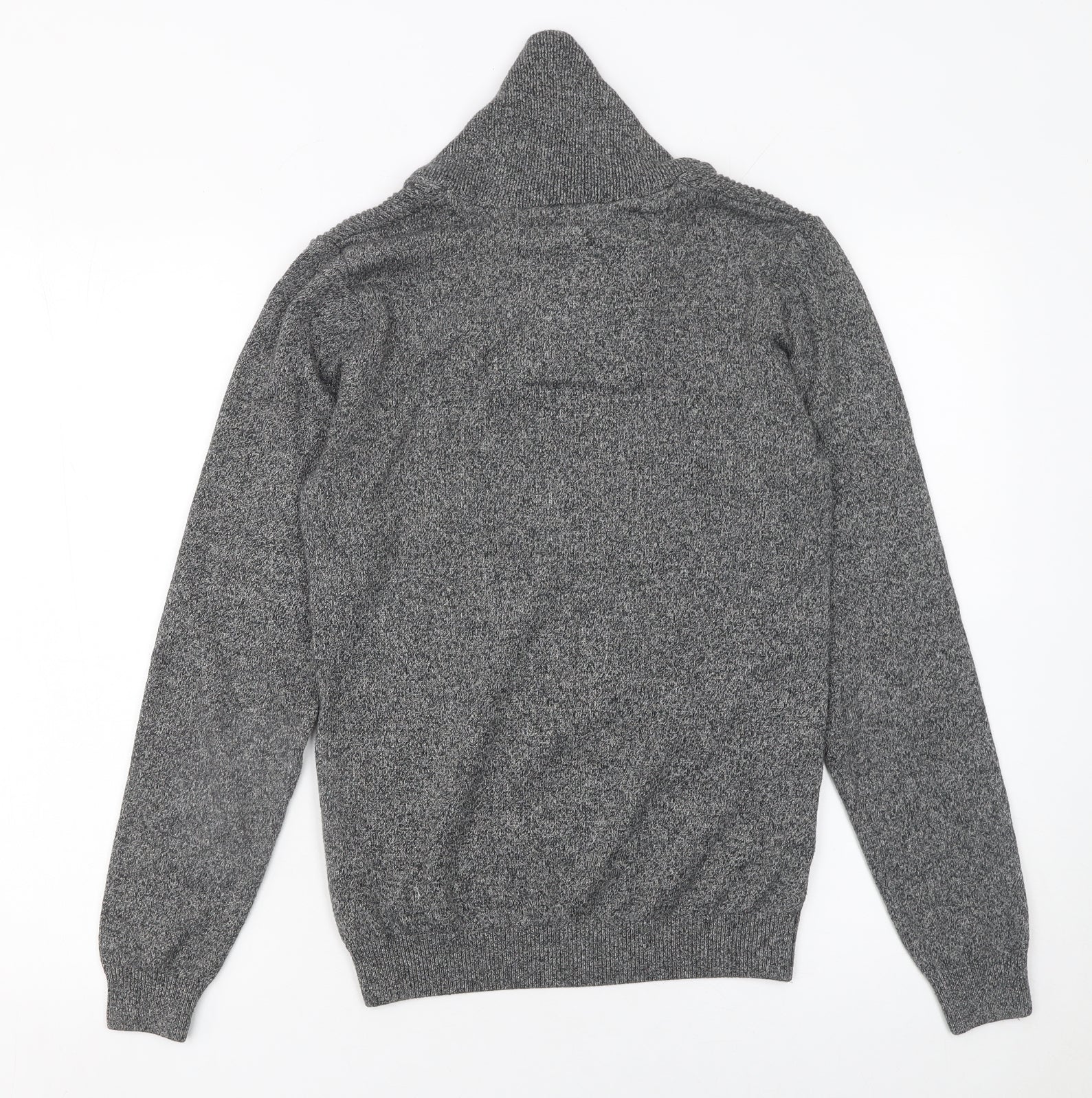 Next Men’s Grey Roll Neck Pullover Jumper Size S Cotton Blend - Image 3