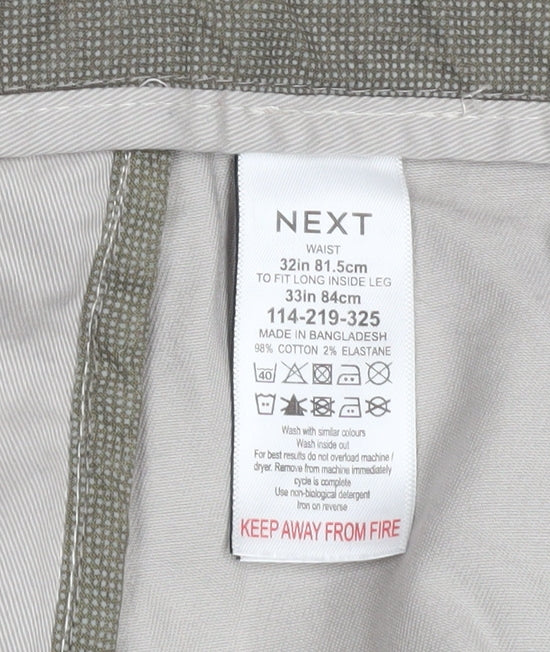 Next Men's Beige Skinny Fit Chino Trousers Size 32L - Image 4