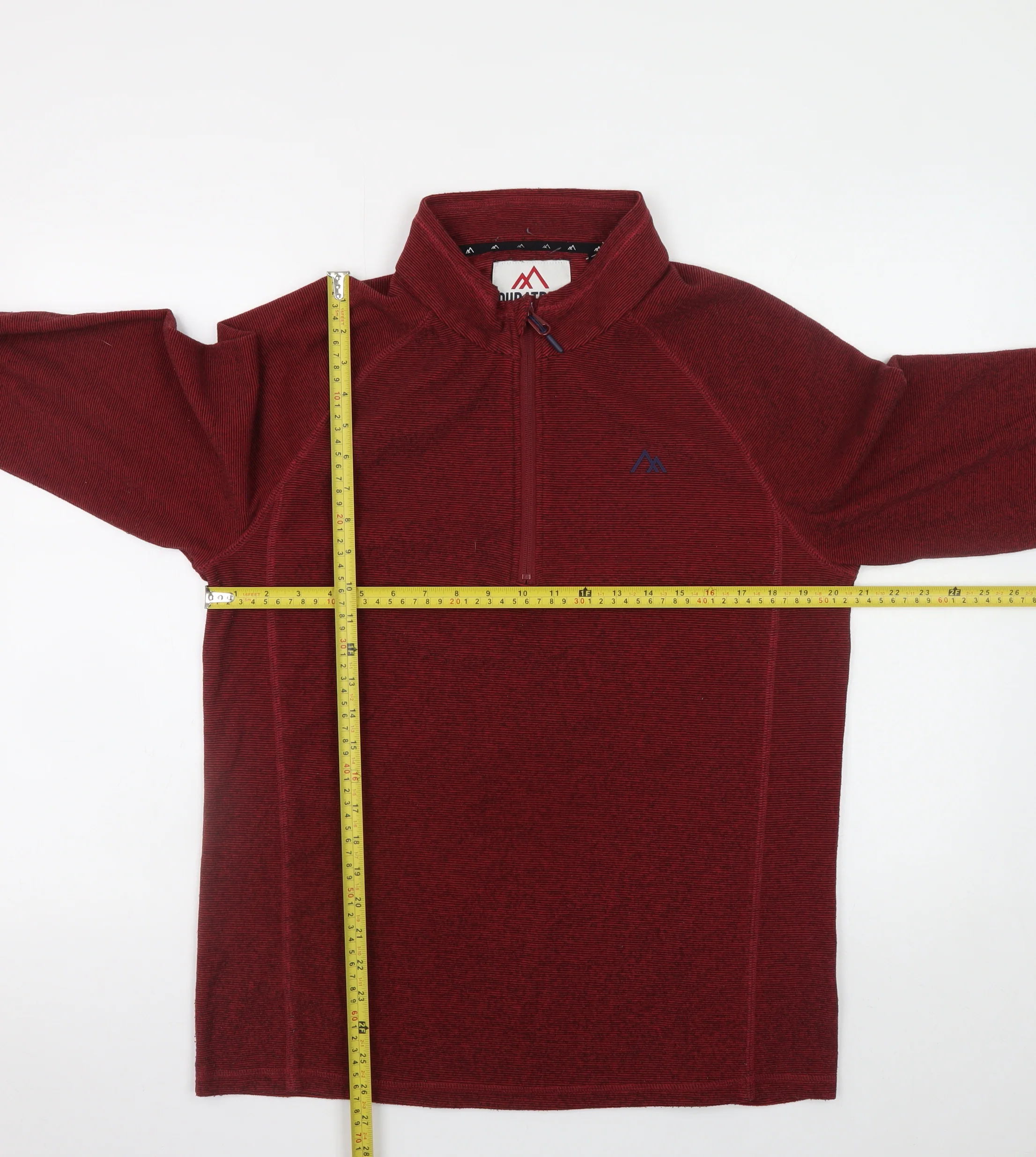 Next Men's Red 1/2 Zip Fleece Sweatshirt M Regular Fit - Image 2