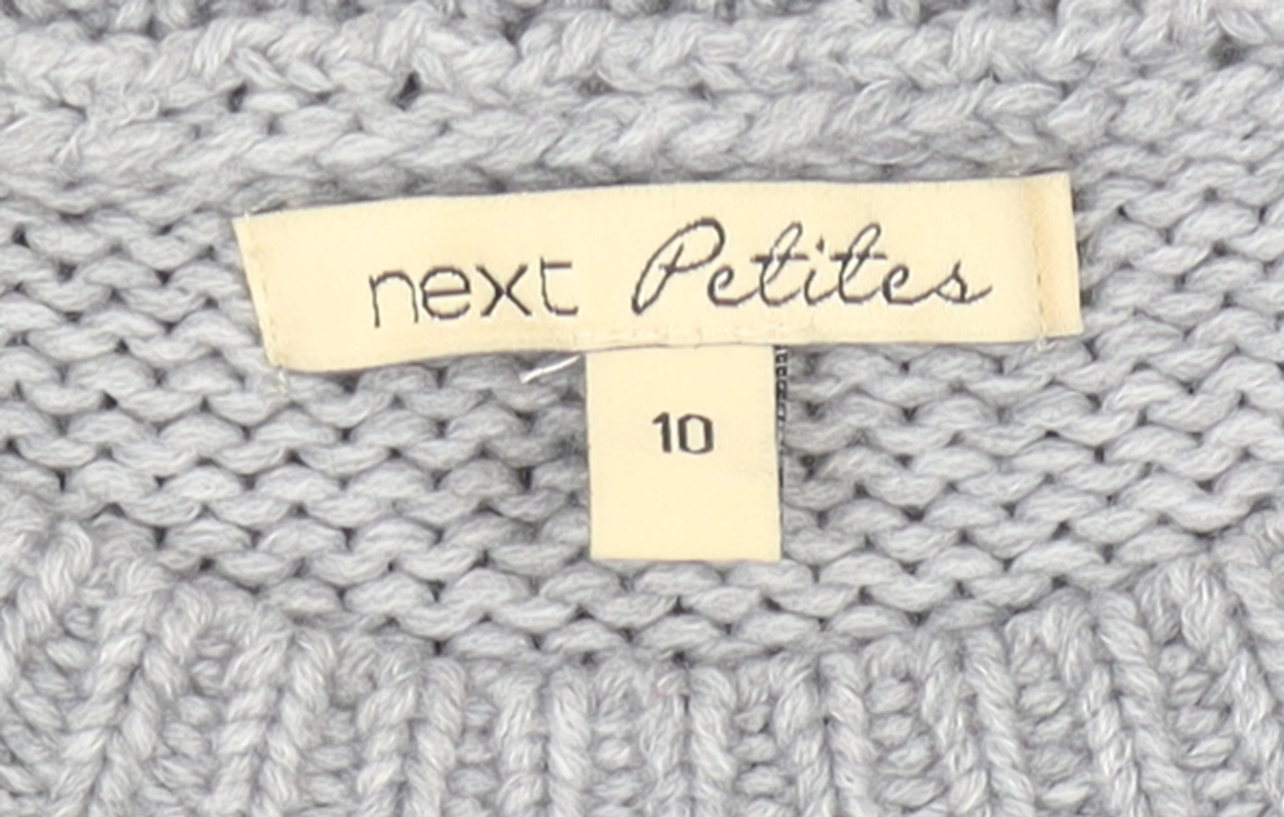 Next Petites Grey Polar Bear Knit Jumper Women’s Size 10 - Image 4