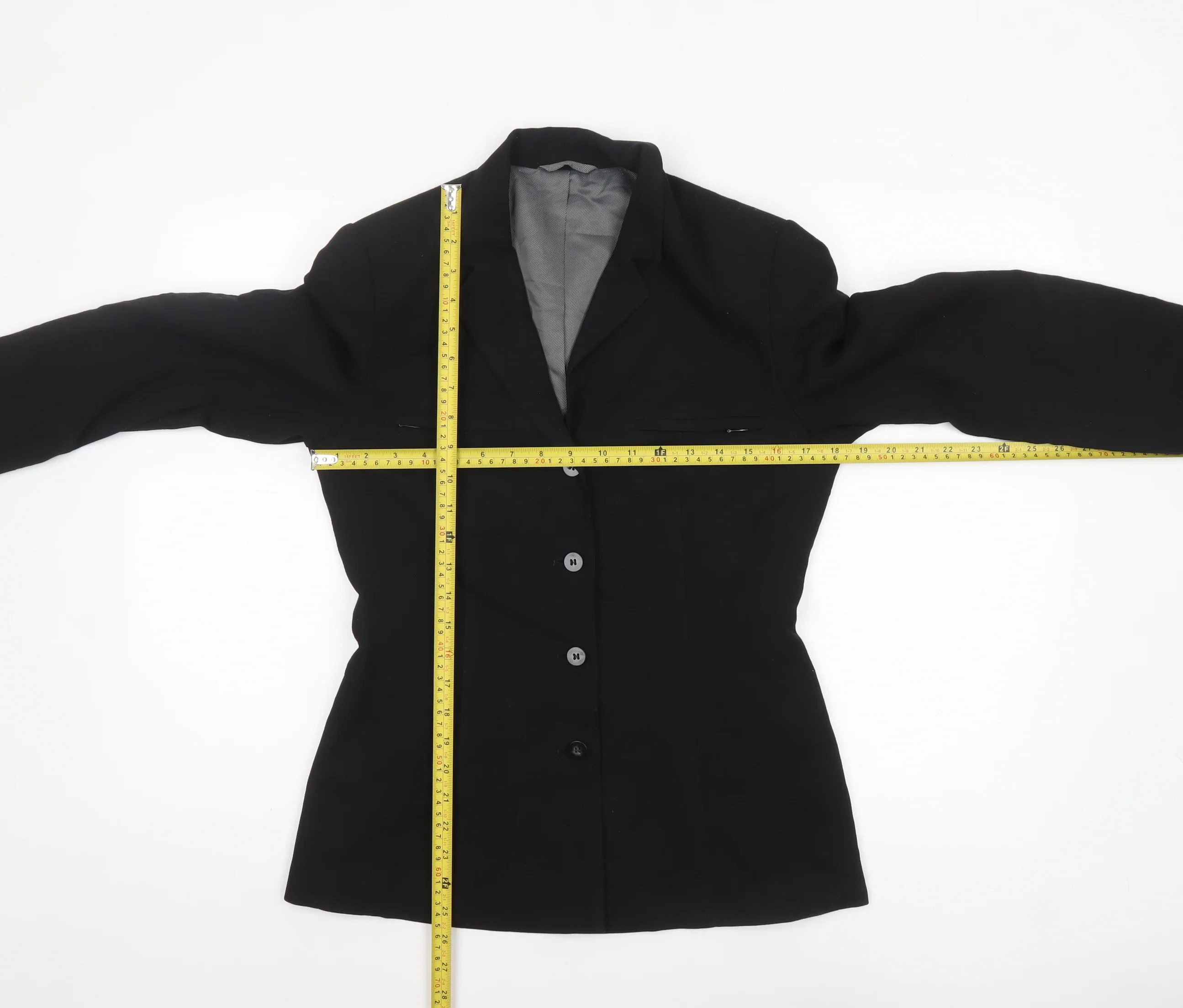 Next Women Black Classic Single-Breasted Blazer UK 8 - Image 2