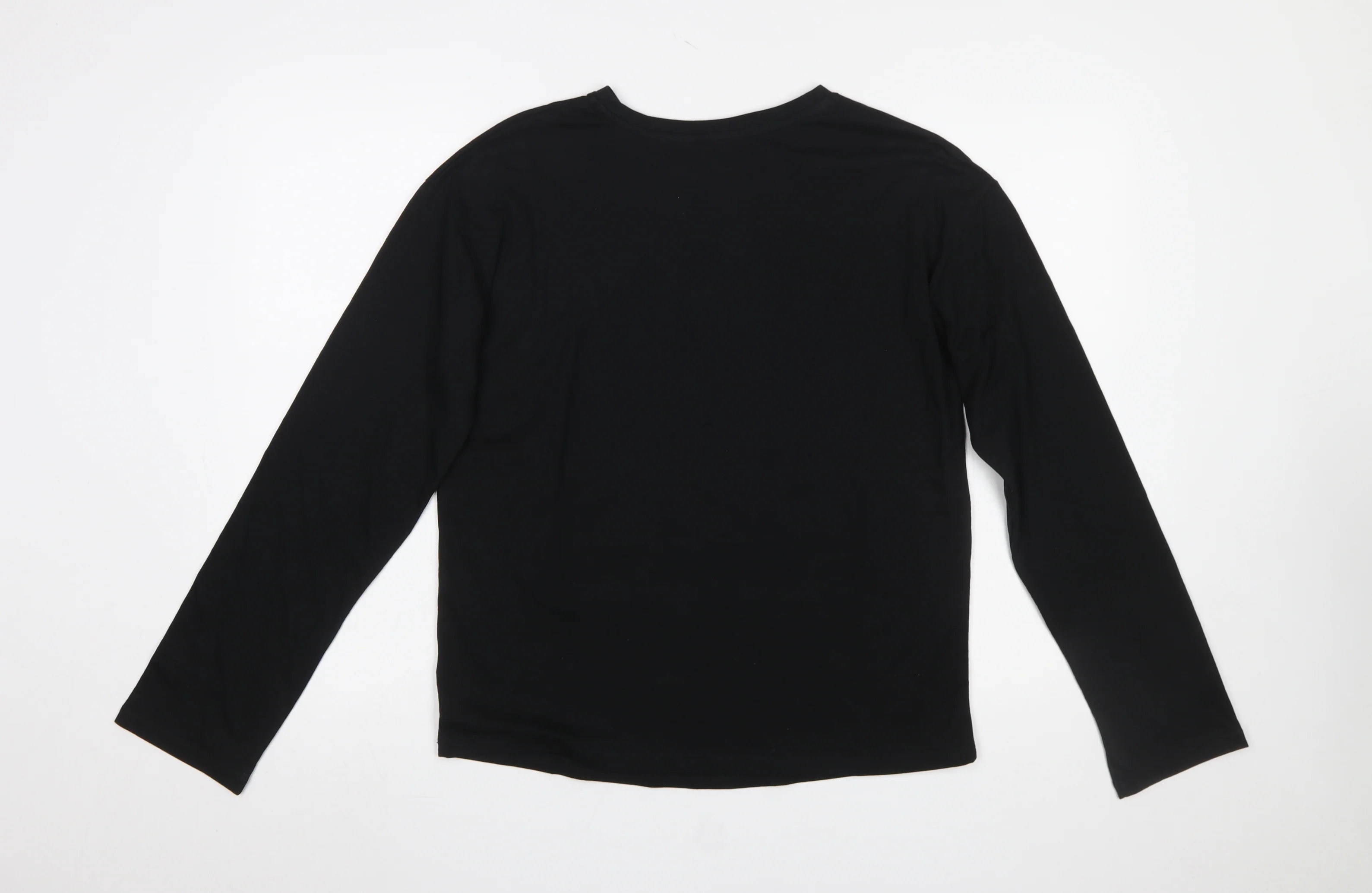 Next Women Black Sequin Long Sleeve T-Shirt Size 8 Cotton - Image 3