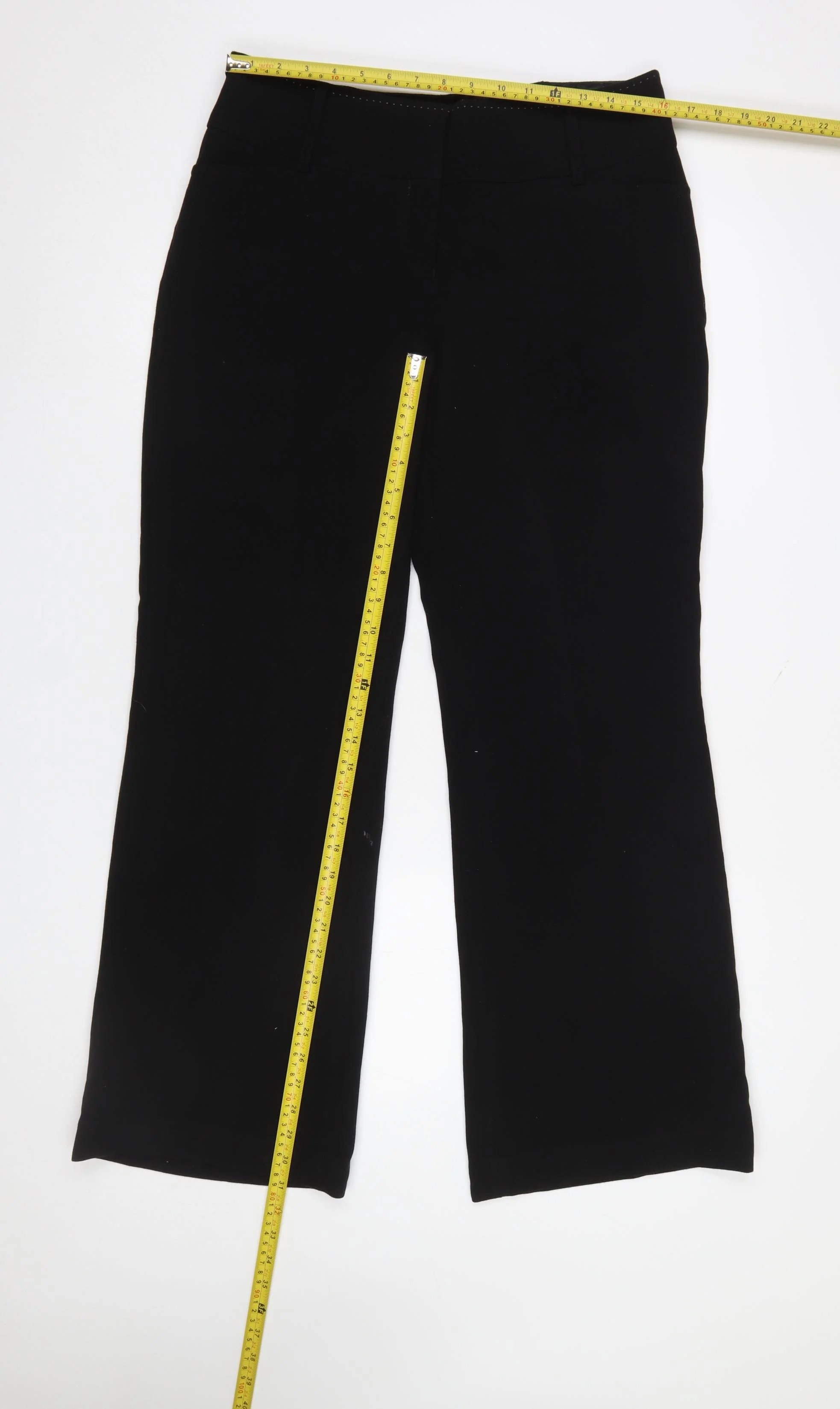 Next Women Black Straight Leg Dress Pants Size 14 Regular Work Trousers - Image 2
