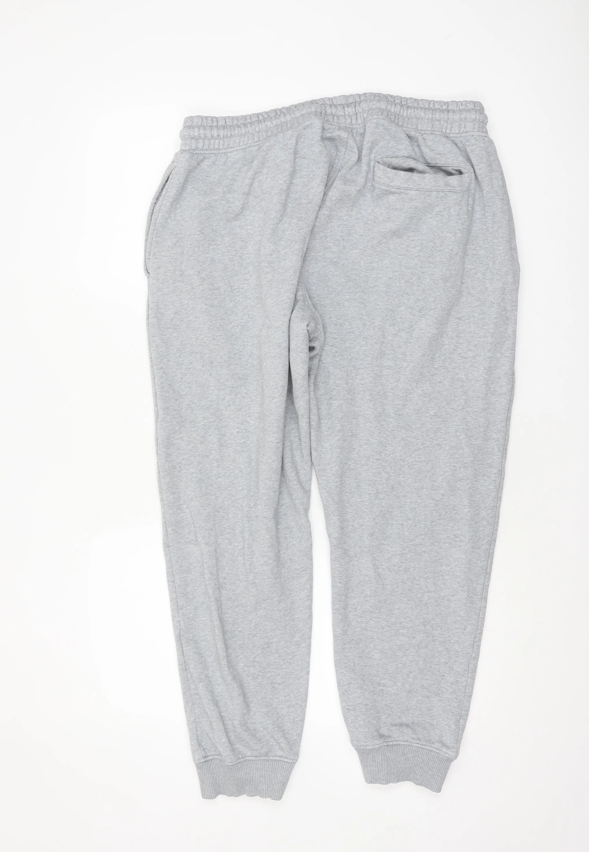 Next Women Grey L Sweatpants Fleece Cotton Blend Joggers - Image 3