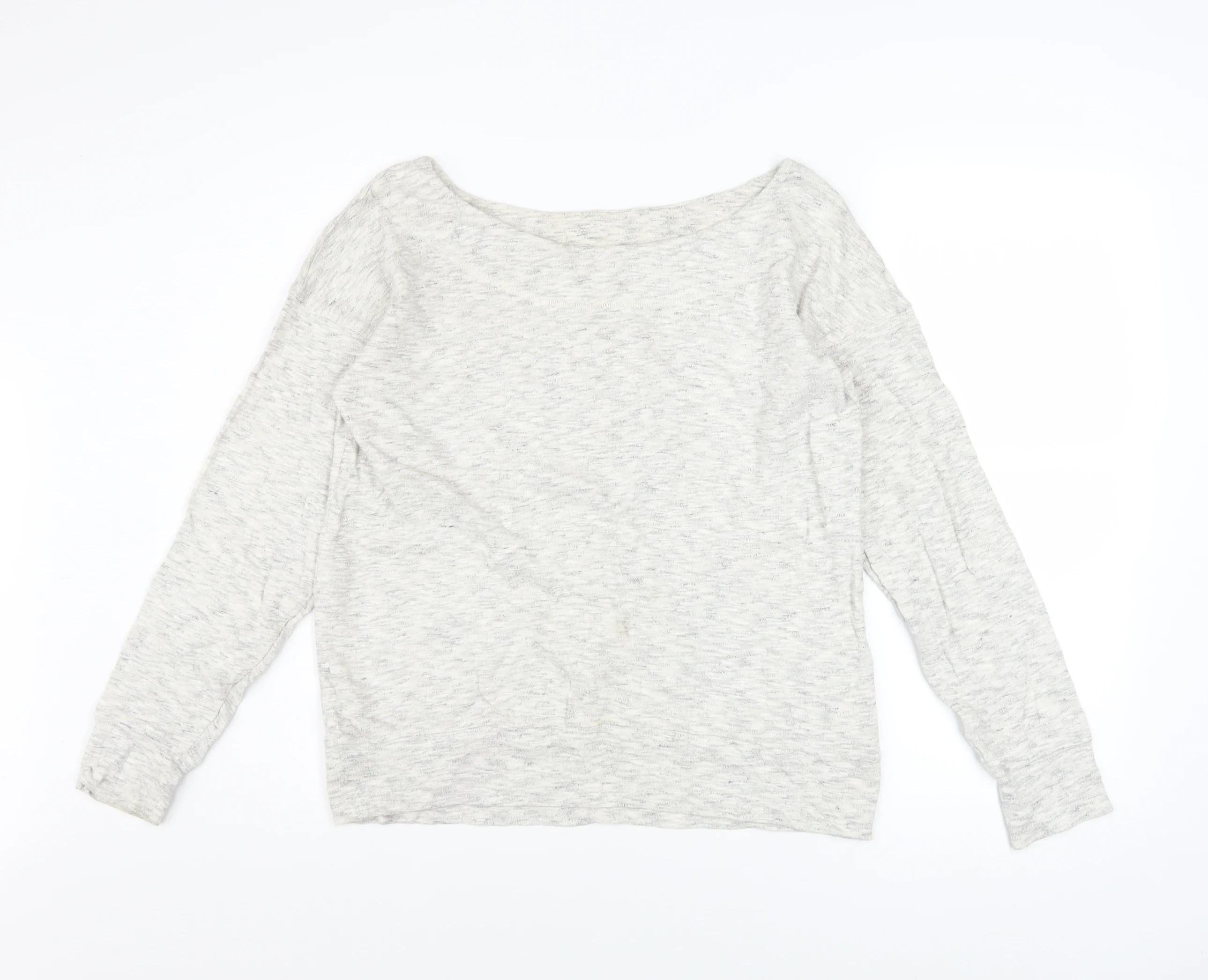 Next Women Grey Pullover Sweatshirt Size 12 Cotton Blend Casual