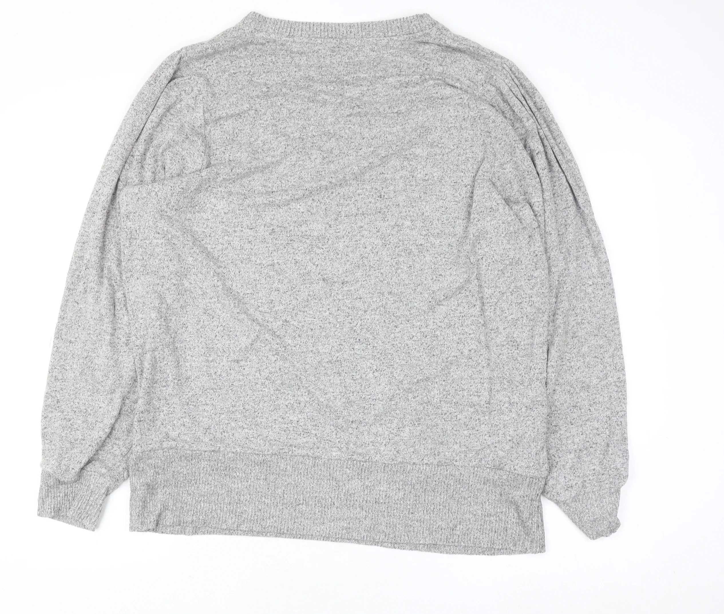 Next Women Grey XL Crew Neck Long Sleeve Pullover Jumper - Image 3