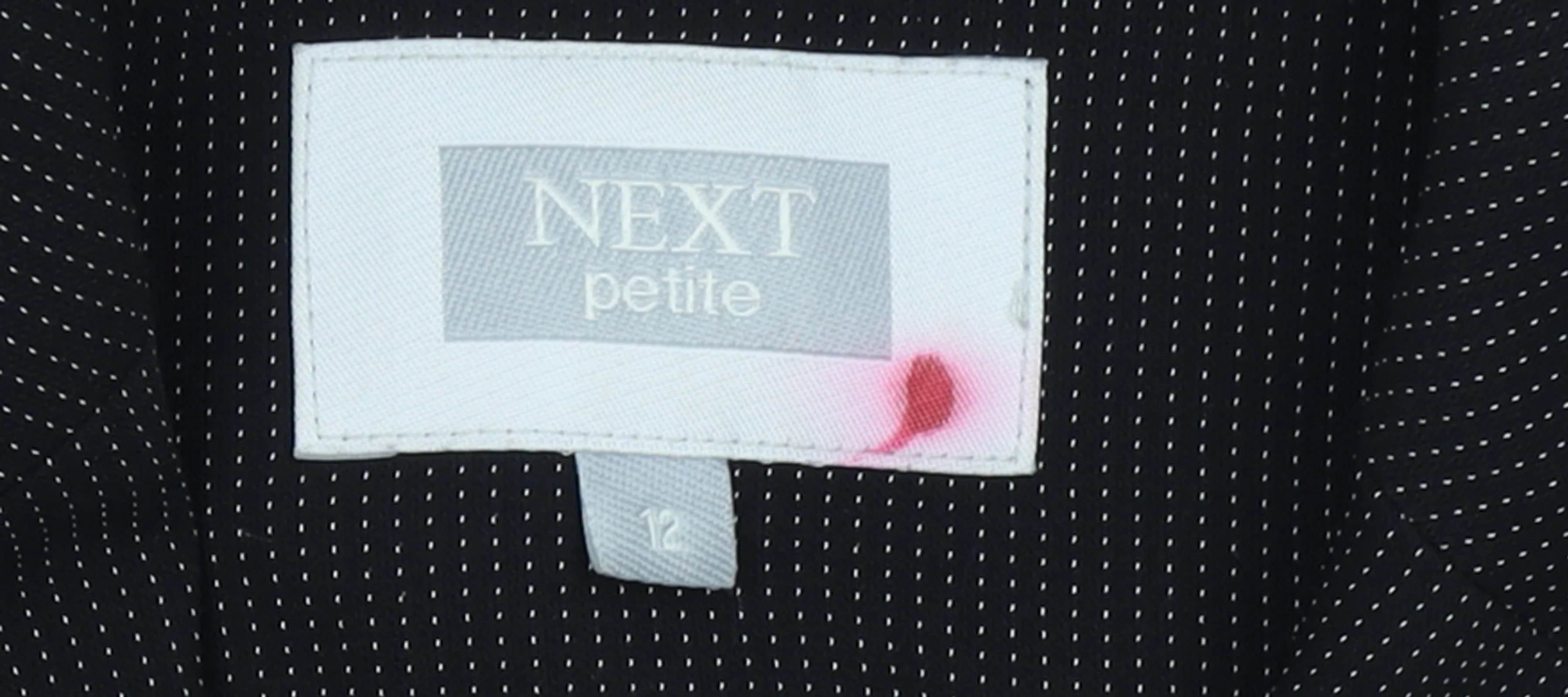 Next Women Petite Black Pinstripe Blazer Size 12 Classic Fit - Image 4