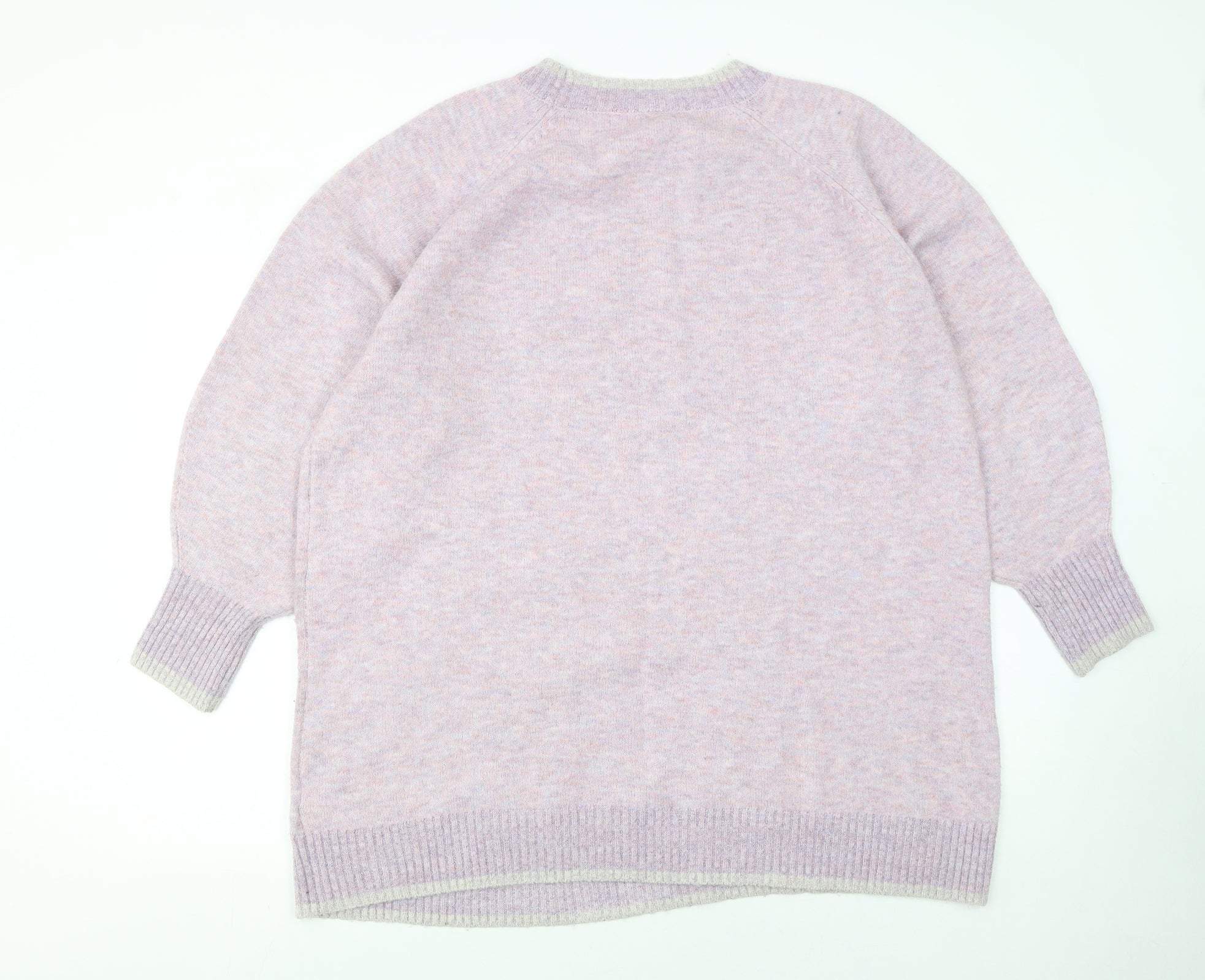 Next Women Pink Sequin Christmas Tree XL Pullover Jumper - Image 3