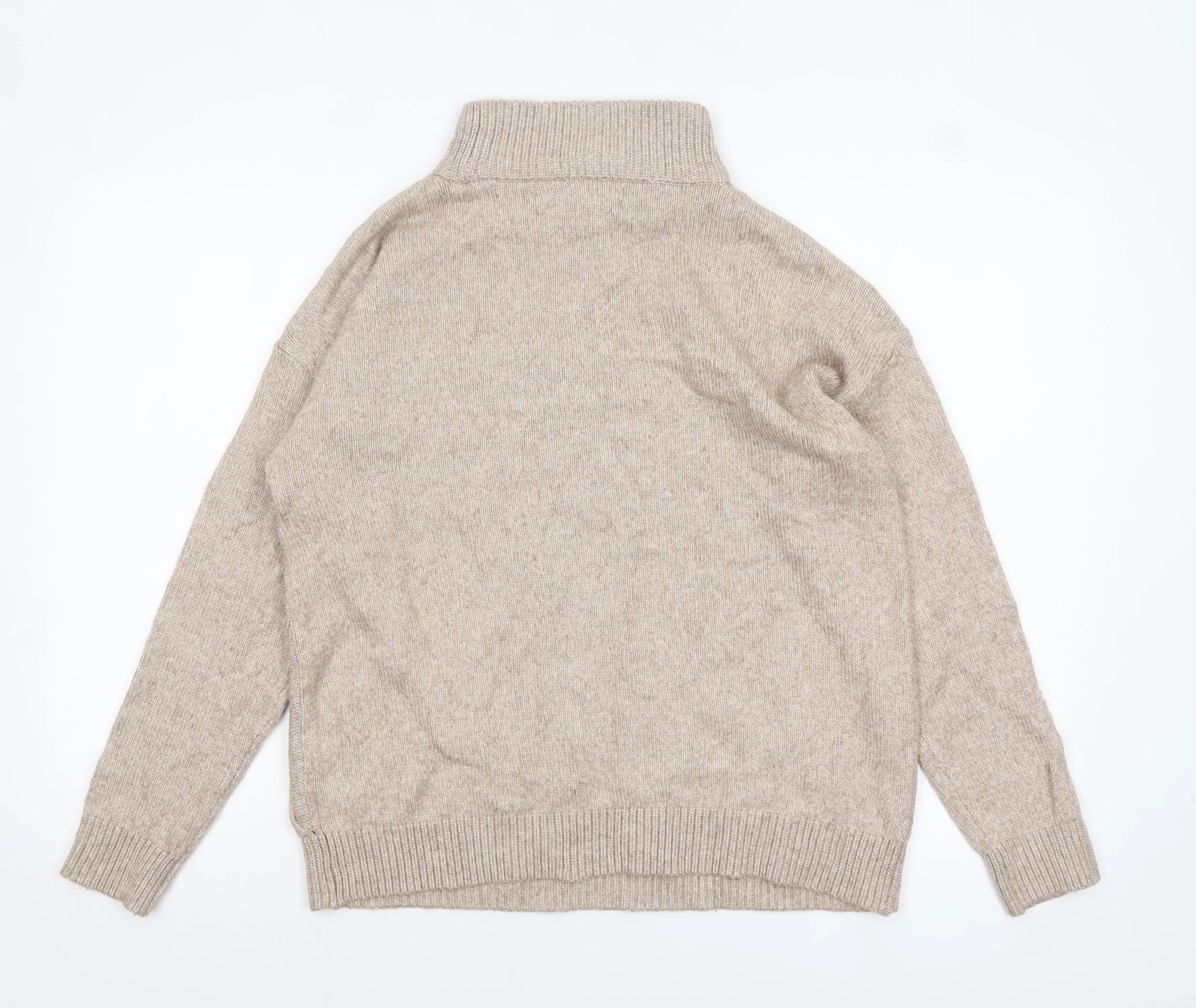 Next Women’s Beige Roll Neck Knit Jumper Size M Regular Fit - Image 3