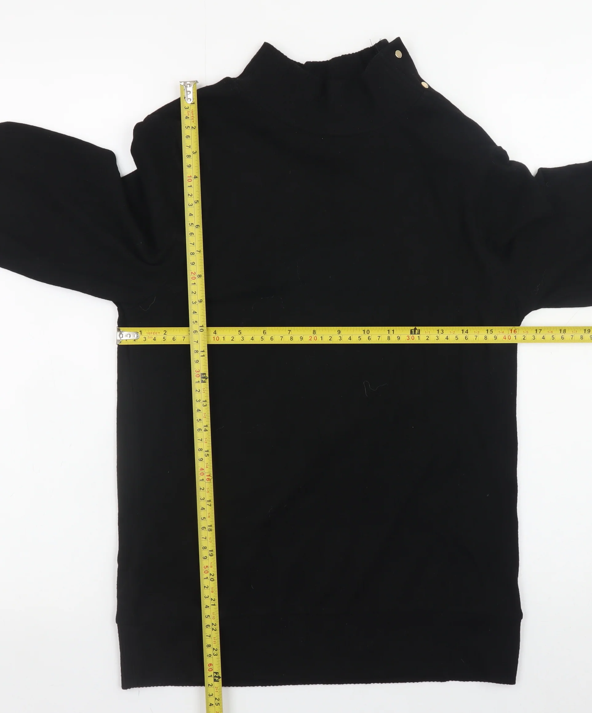 Next Women’s Black Mock Neck Long Sleeve Pullover Jumper Size S - Image 2