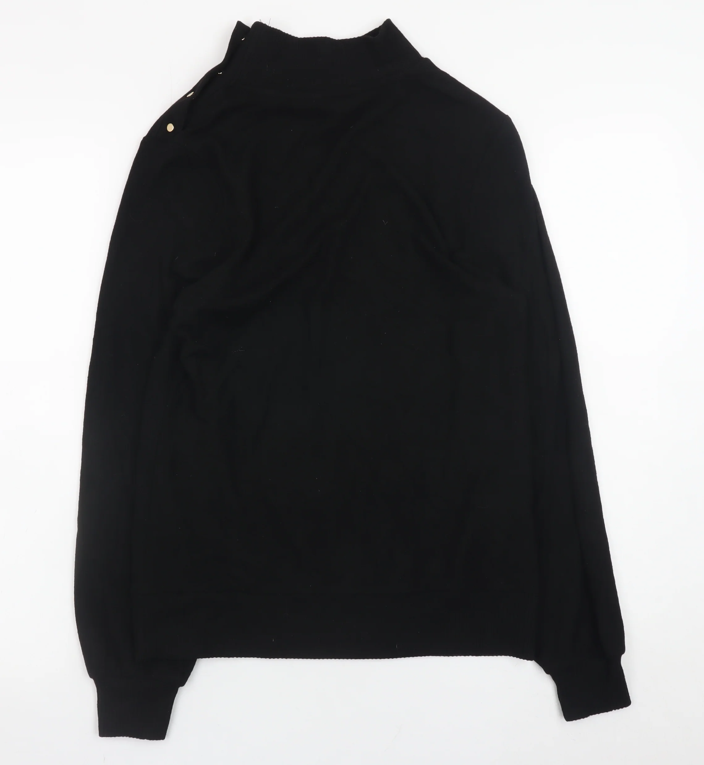 Next Women’s Black Mock Neck Long Sleeve Pullover Jumper Size S - Image 3