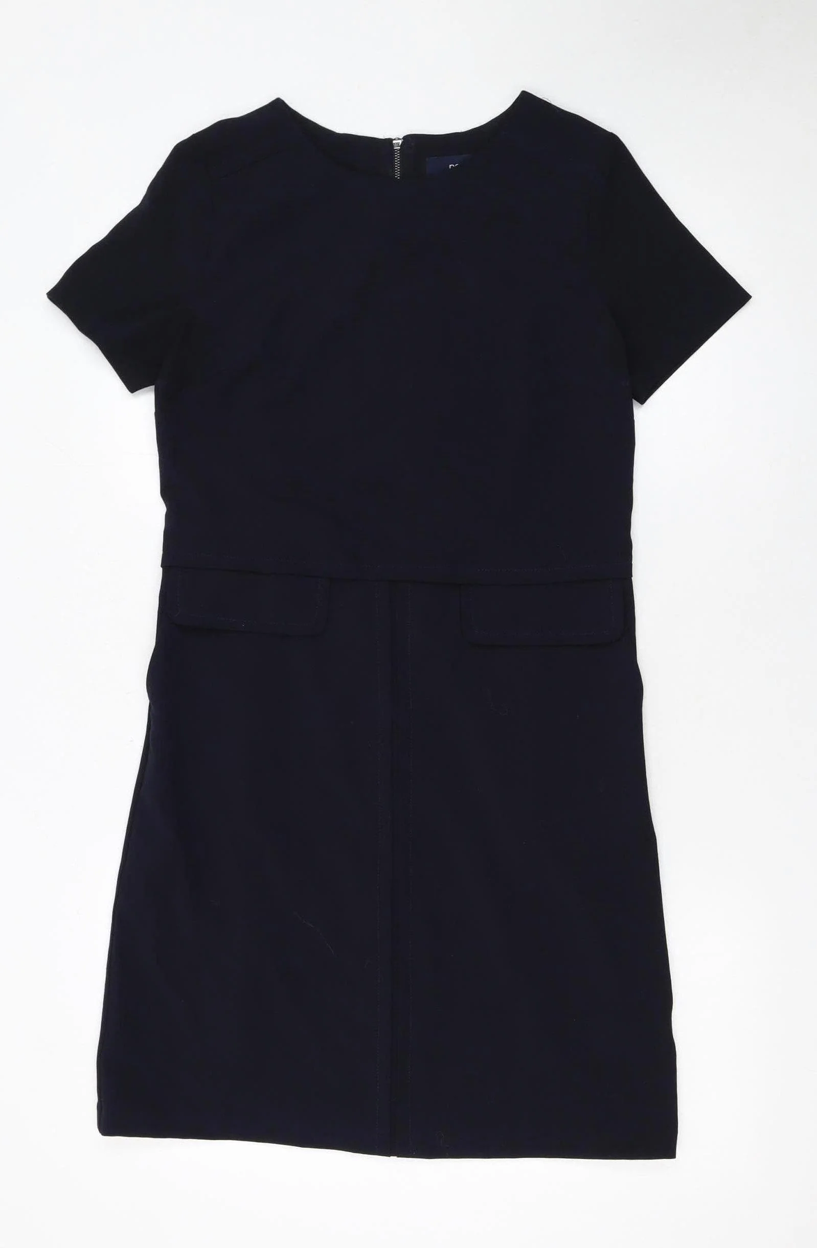 Next Women’s Black Short Sleeve Shift Dress Size 8