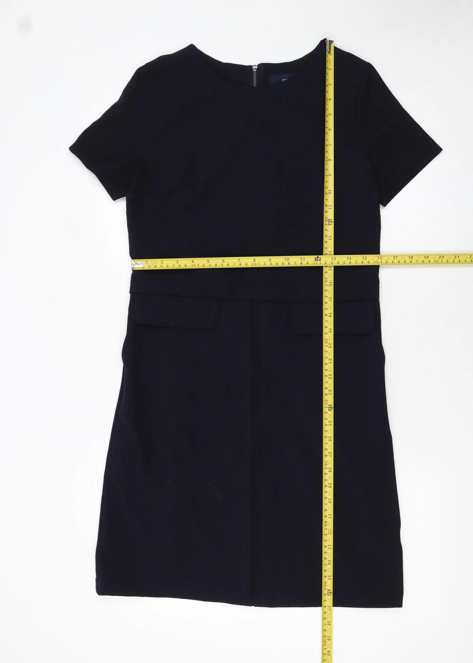 Next Women’s Black Short Sleeve Shift Dress Size 8 - Image 2