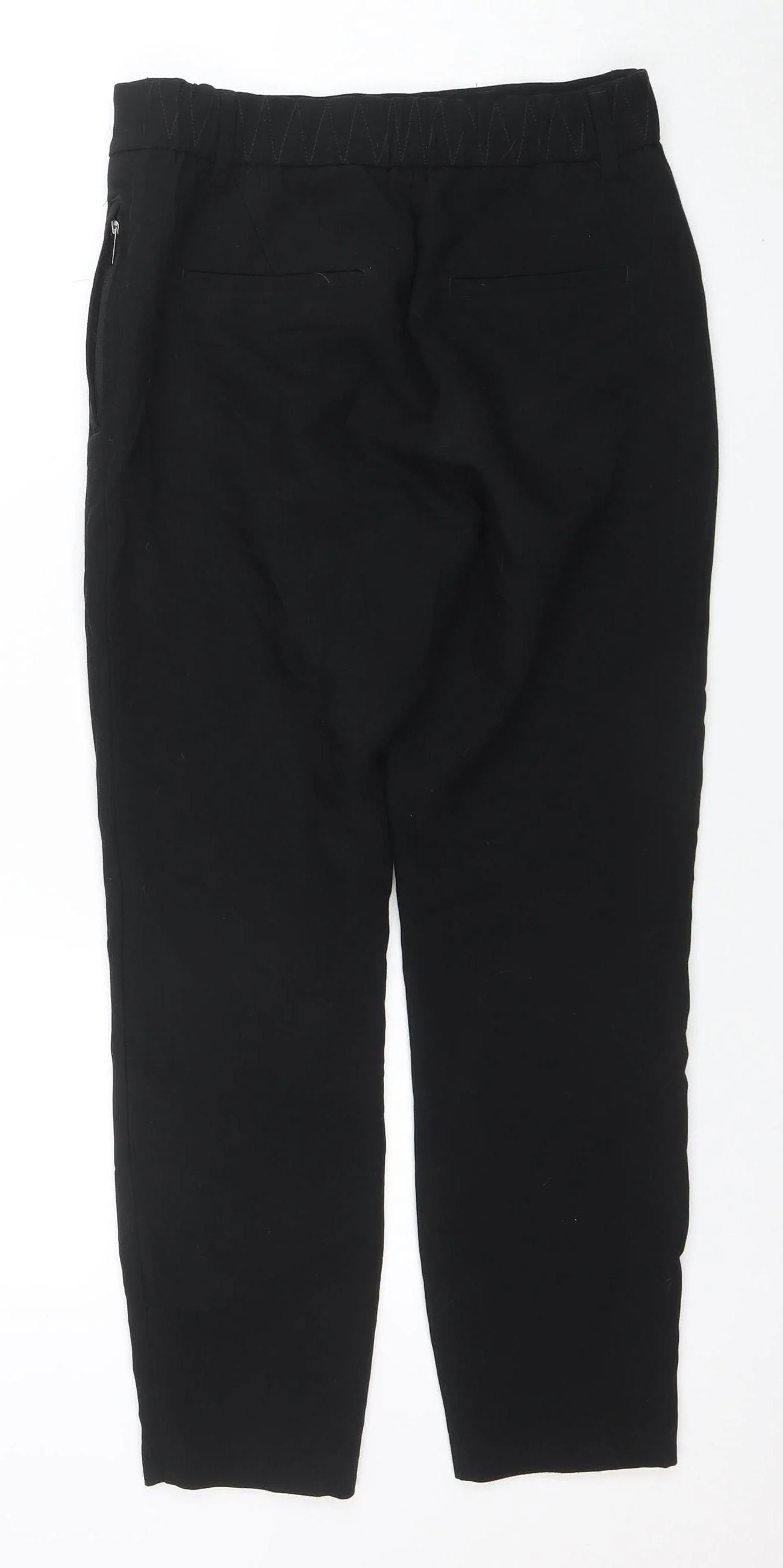 Next Women’s Black Slim Fit Stretch Trousers Size 12 Regular - Image 3