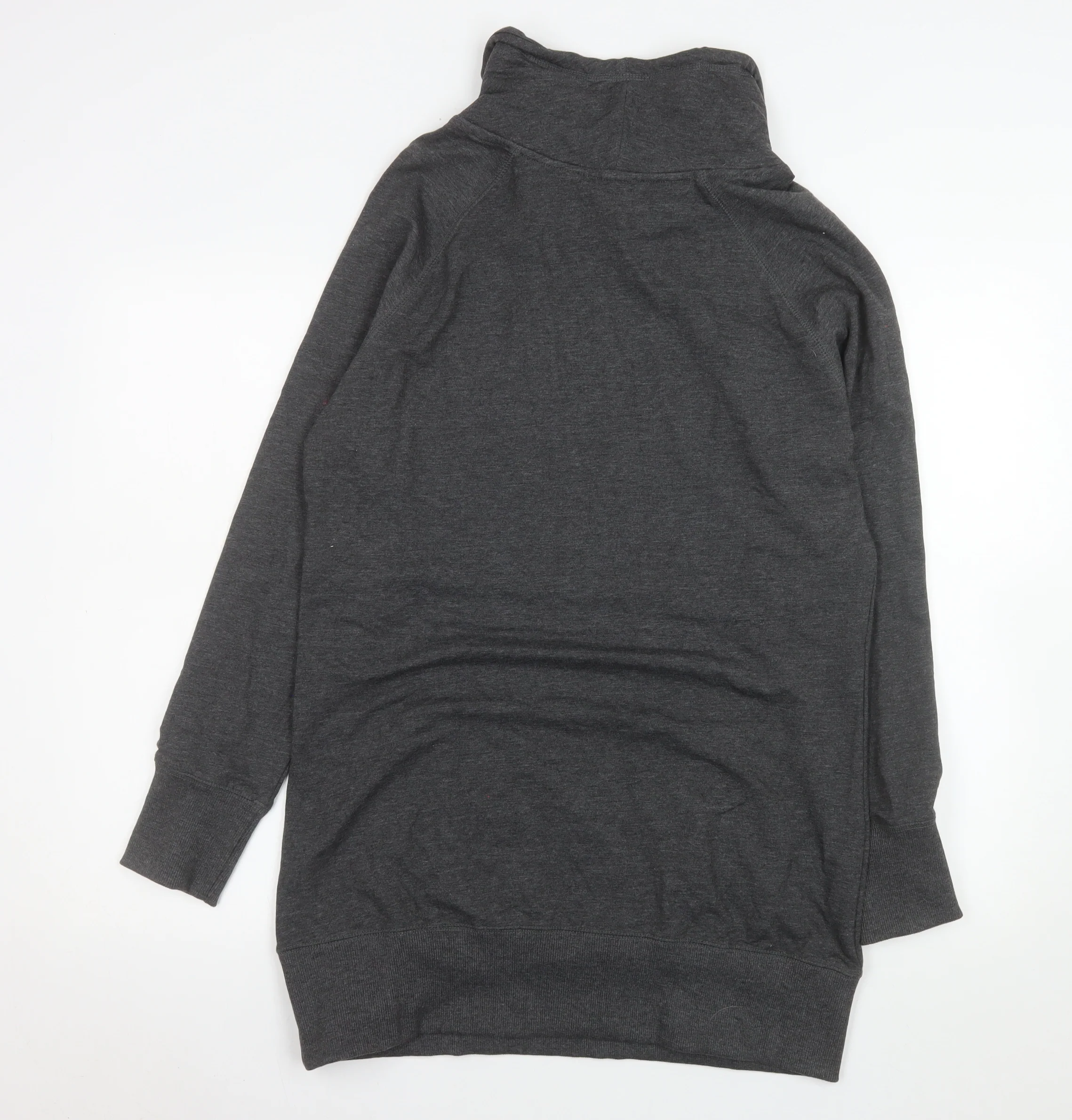 Next Women’s Grey Jersey Long Sleeve Cowl Neck Sweater Dress Size 16 - Image 3