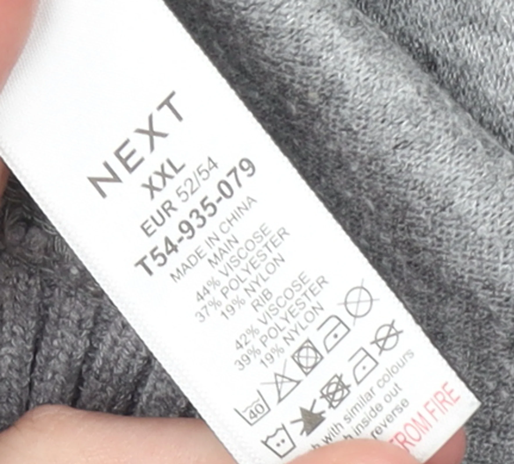 NEXT Women’s Grey Mock Neck Relaxed Fit Long Sleeve Knit Jumper 2XL - Image 4