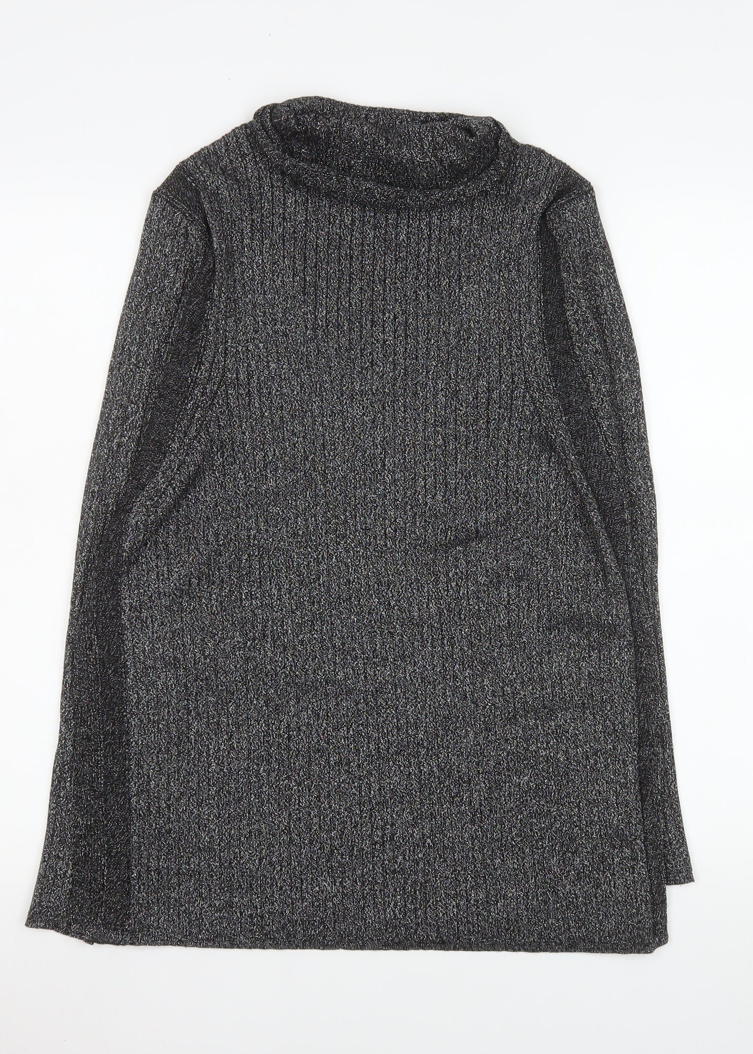 Next Women’s Grey Roll Neck Long Sleeve Knit Top XL