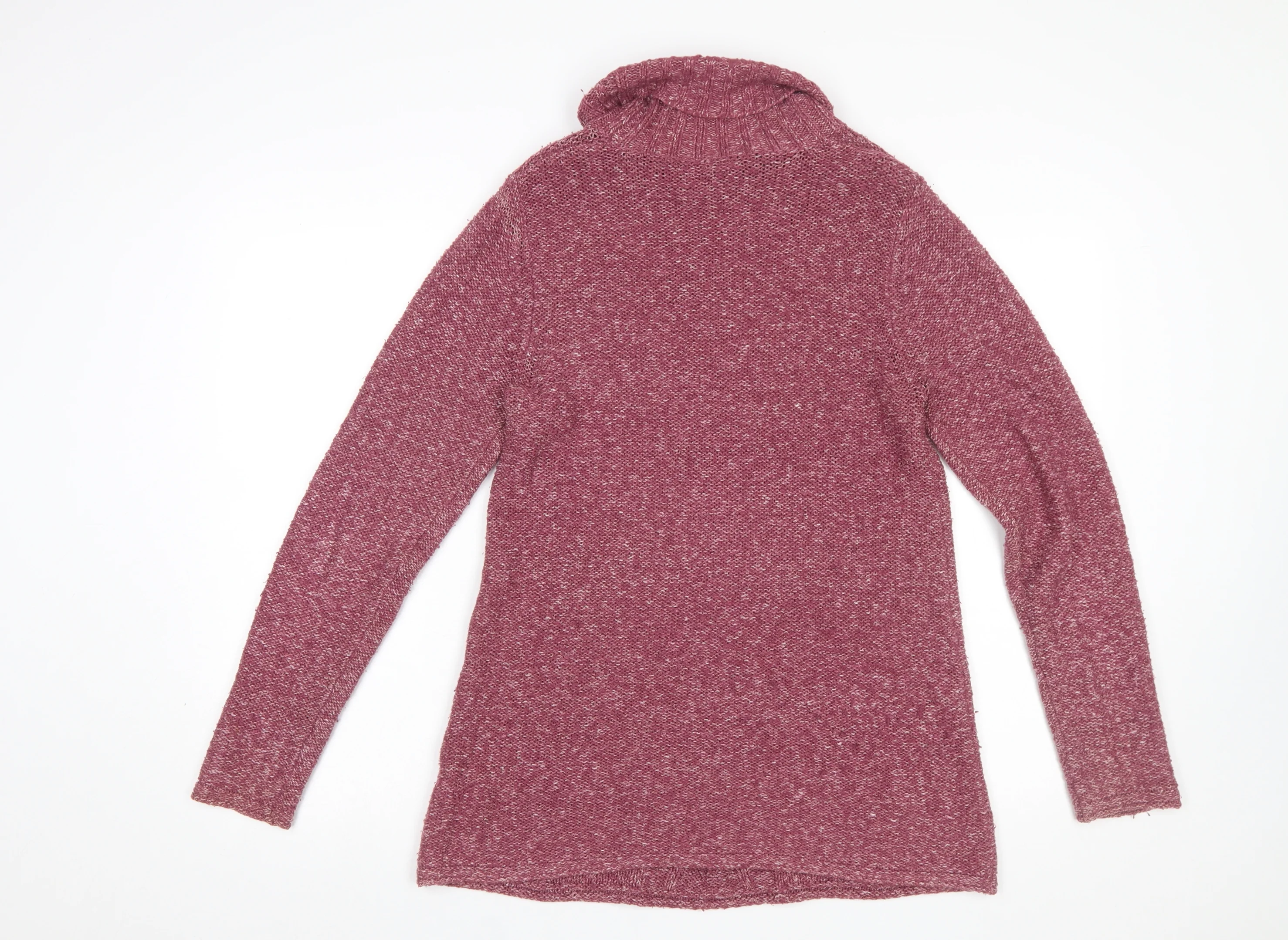 Next Women’s Purple Roll Neck Cable-Knit Jumper Size 12 - Image 3