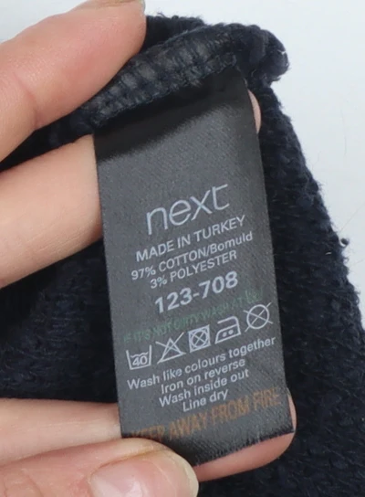 Next Women's Black Crochet Knit Pullover Jumper Size 16 - Image 4