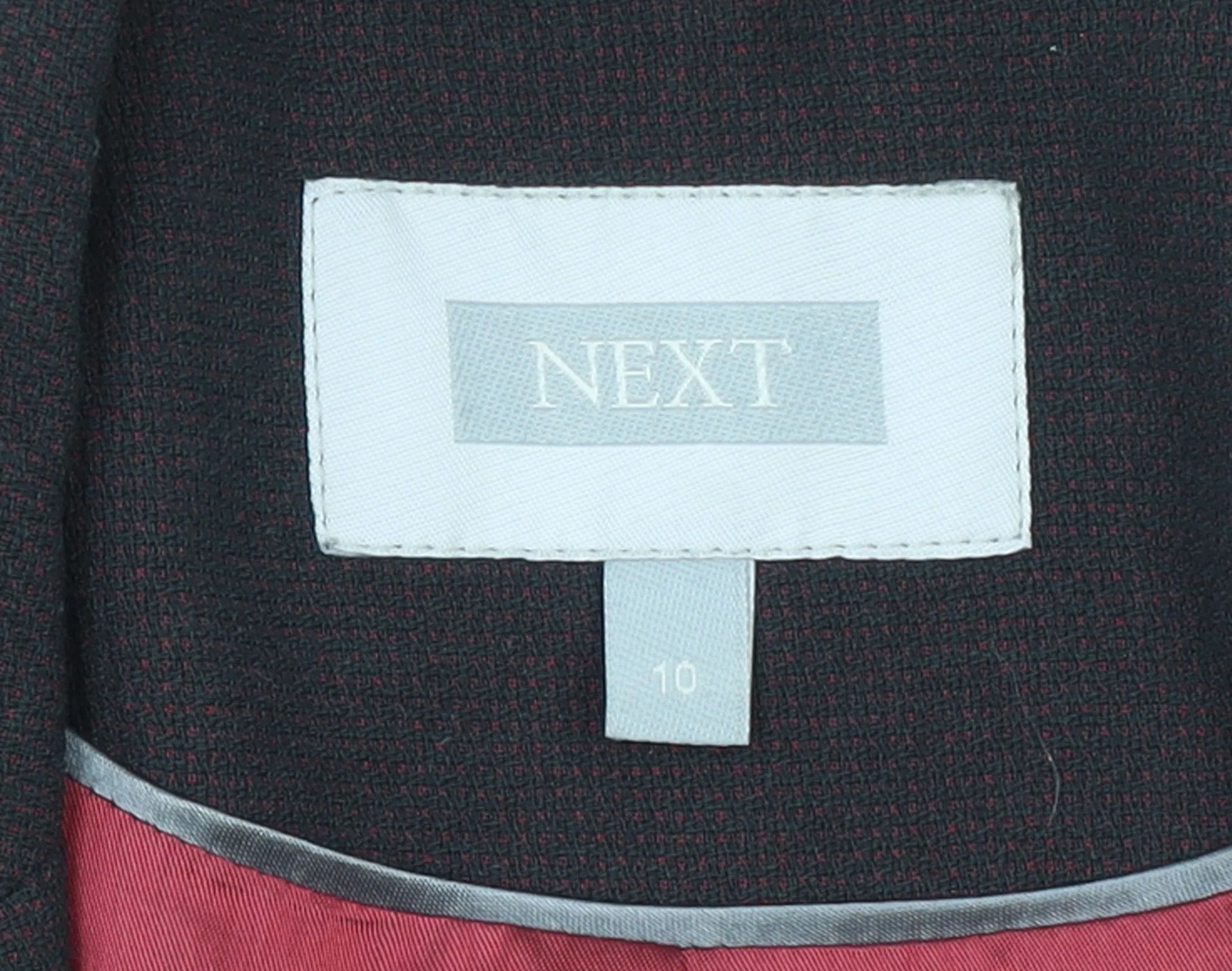 Next Women's Black Size 10 Tailored Single-Breasted Blazer - Image 4