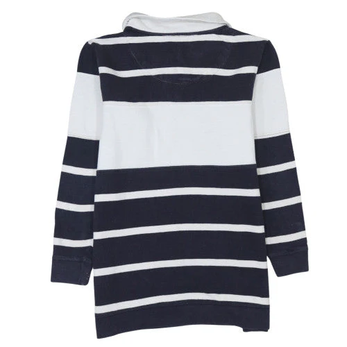 Next Womens Blue White Striped Cotton 3/4 Sleeve Nightshirt Size 10 - Image 4
