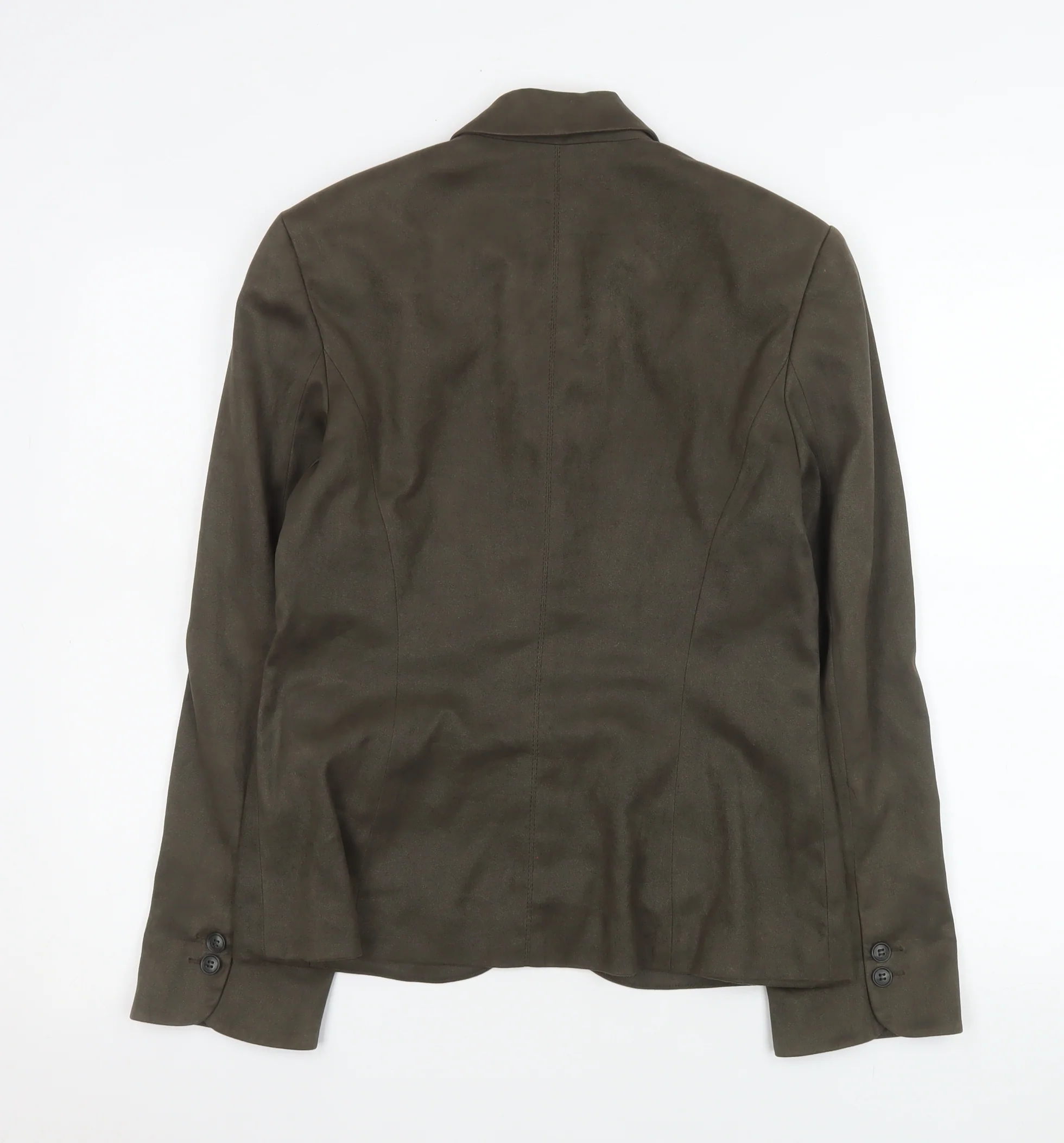 Next Womens Brown Blazer Jacket Size 10 Regular Fit Two Button - Image 3