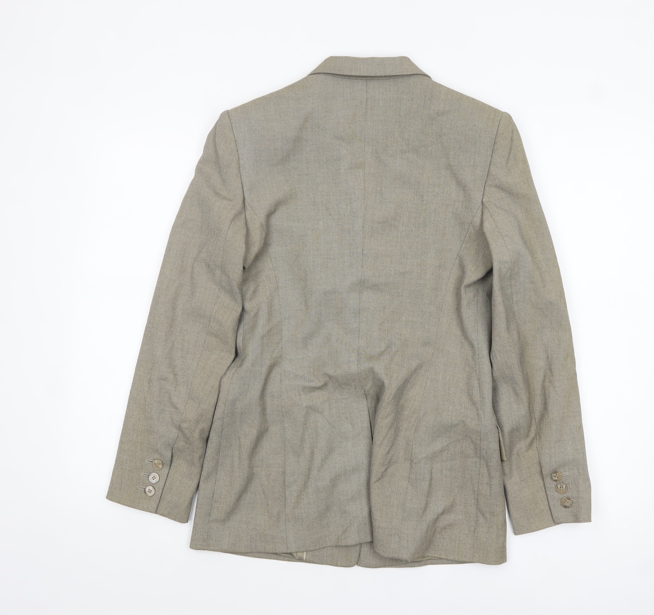 Next Women's Grey Single-Breasted Blazer Jacket Size 8 Classic Fit - Image 3
