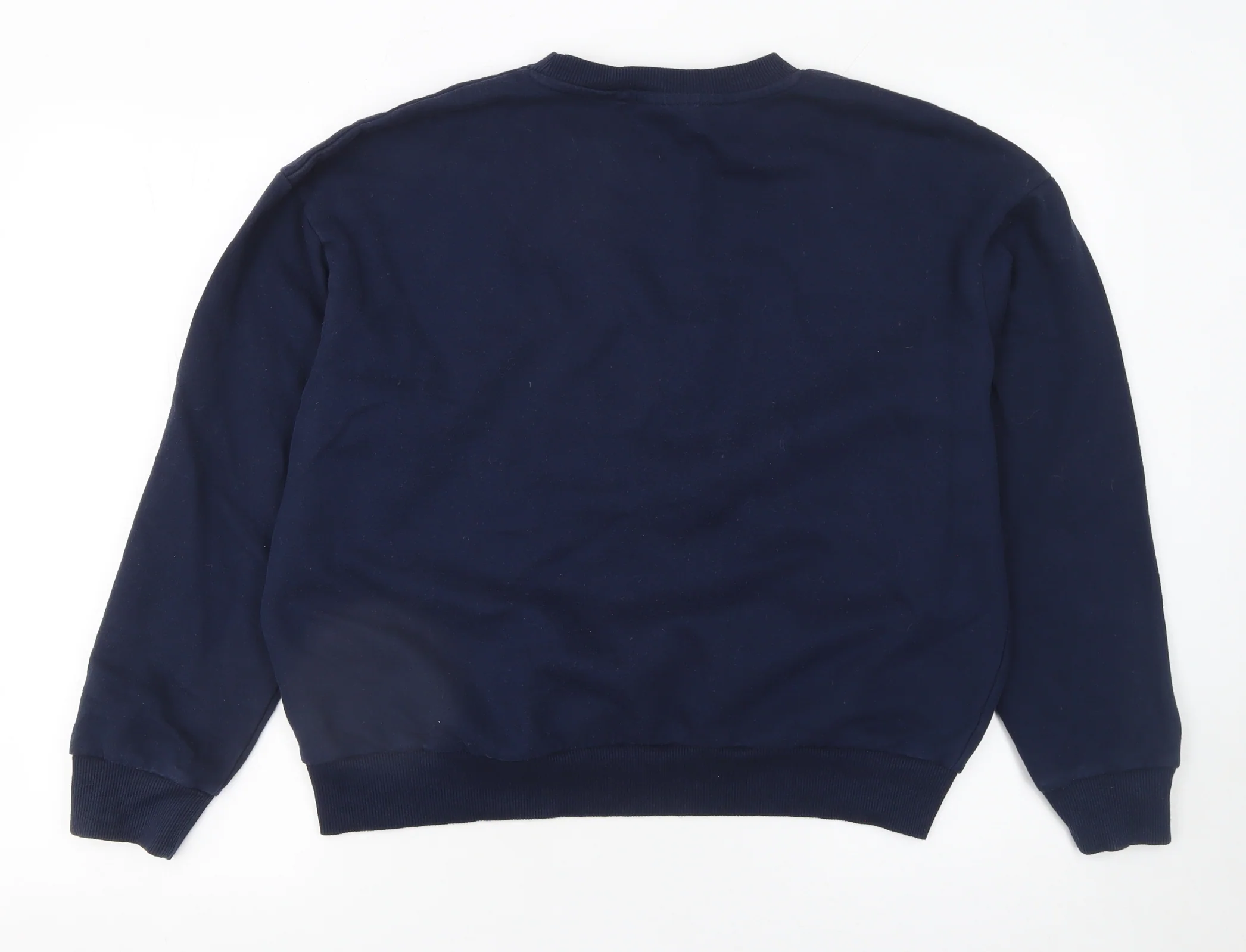 NEXT Womens Navy Yale University Logo Sweatshirt UK 8 Cotton Blend - Image 3