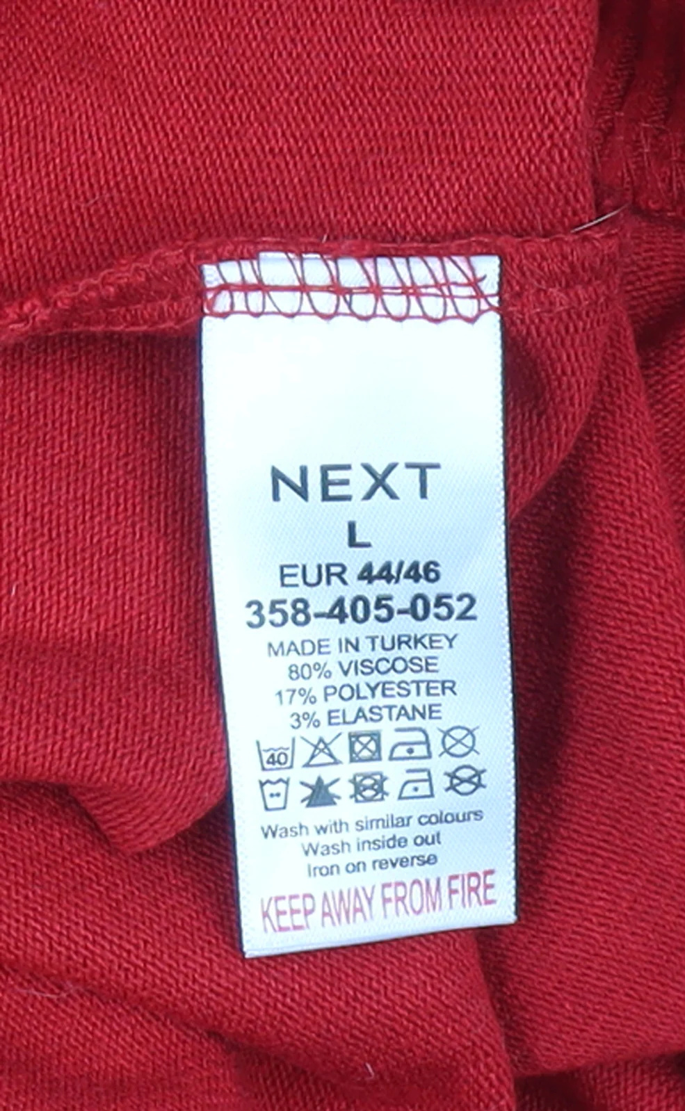 Next Women's Red Crew Neck Long Sleeve Knit Jumper Size L - Image 4