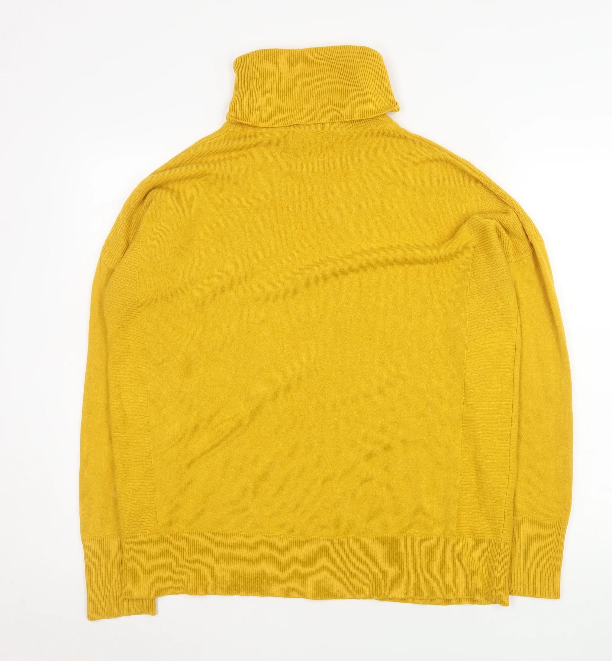 Next Women's Yellow Roll Neck Acrylic Knit Jumper Size 12 Tall - Image 3