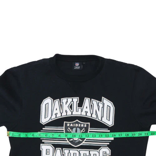 NFL Team Apparel Women's Black Oakland Raiders Pullover Sweatshirt M - Image 2