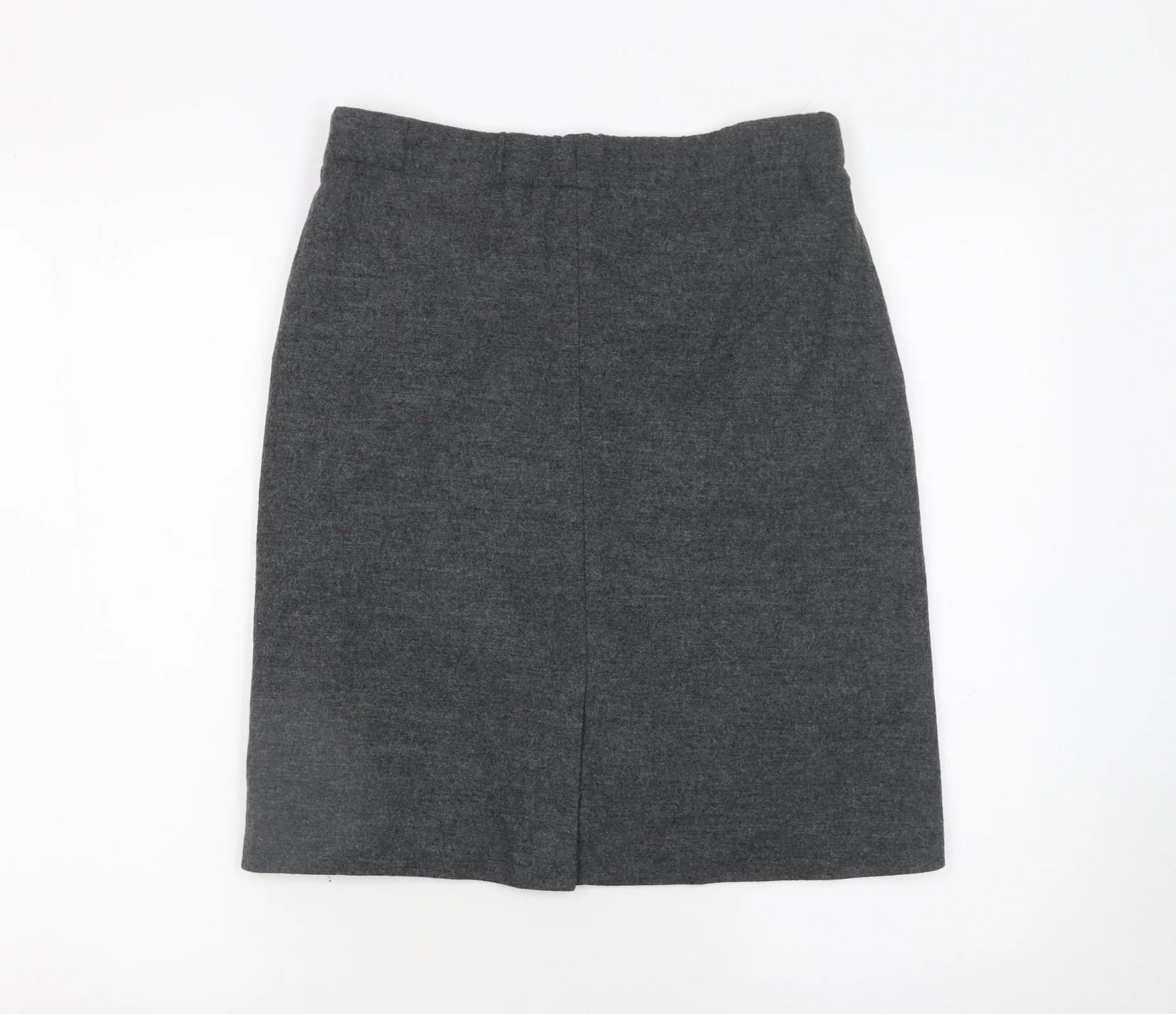 Nicola Farhi Womens Grey Wool Wrap Knee Length Skirt UK 8 - Image 3