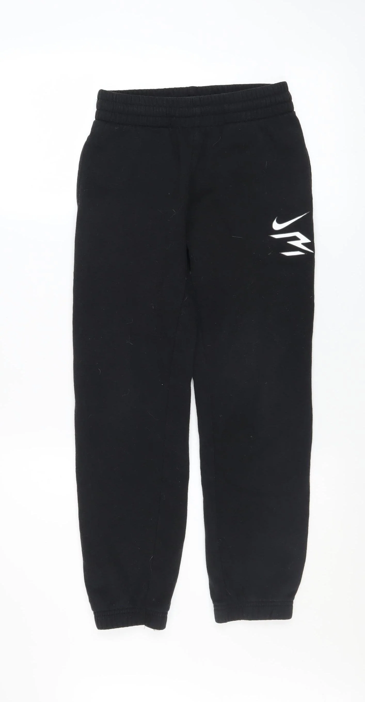 Nike 3 Brand Boys Black Jogger Sweatpants 10-12 Years Cotton Blend