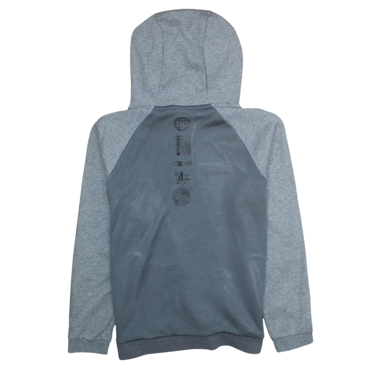 Nike Air Grey Full Zip Hoodie Teens L Lightweight Sportswear - Image 4