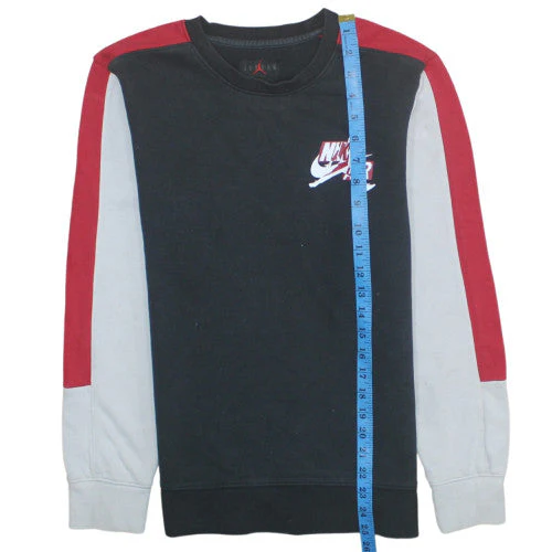 Nike Air Jordan Boys Black Colourblock Sweatshirt XL 13-15 Years - Image 3