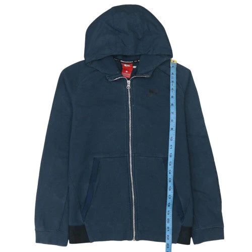 Nike Air Max Boys Blue Full Zip Hoodie Size L 12-13 Years - Image 3