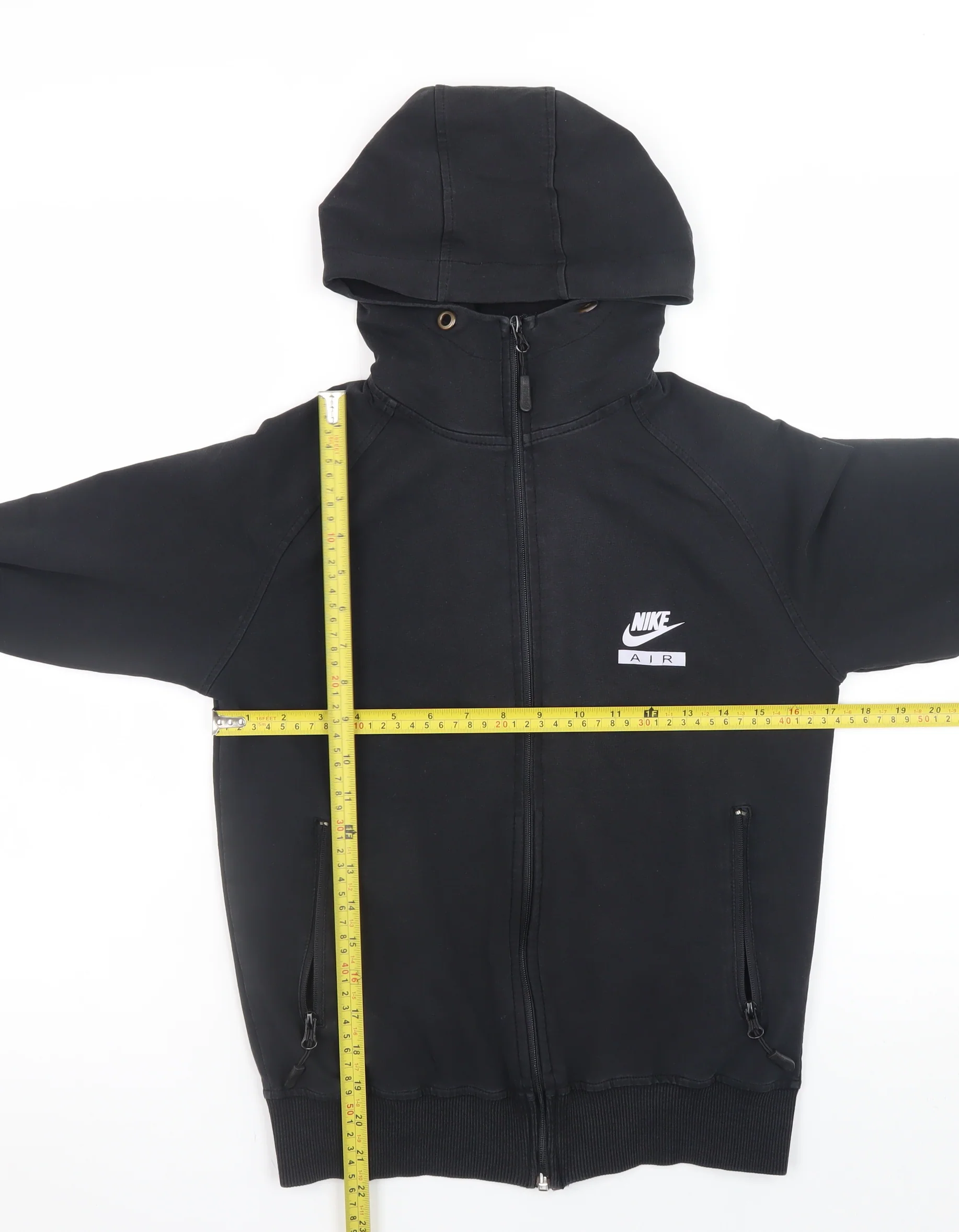 Nike Air Men's Black Full Zip Hoodie M Sportswear - Image 2