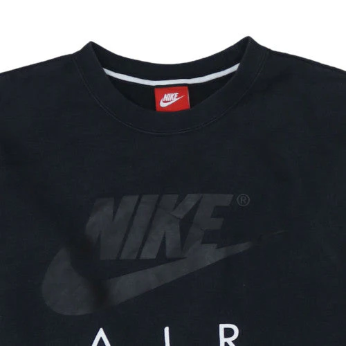 Nike Air Men's Black Small Pullover Crew Neck Graphic Sweatshirt - Image 8